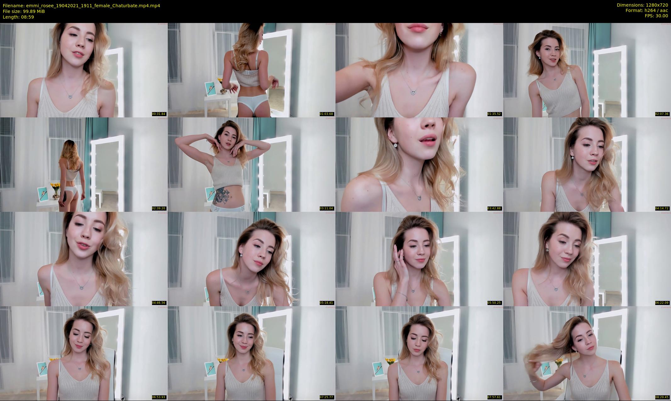 emmi_rosee — 9 minute Chaturbate female cam show recording, 720p, Apr 19, 2021