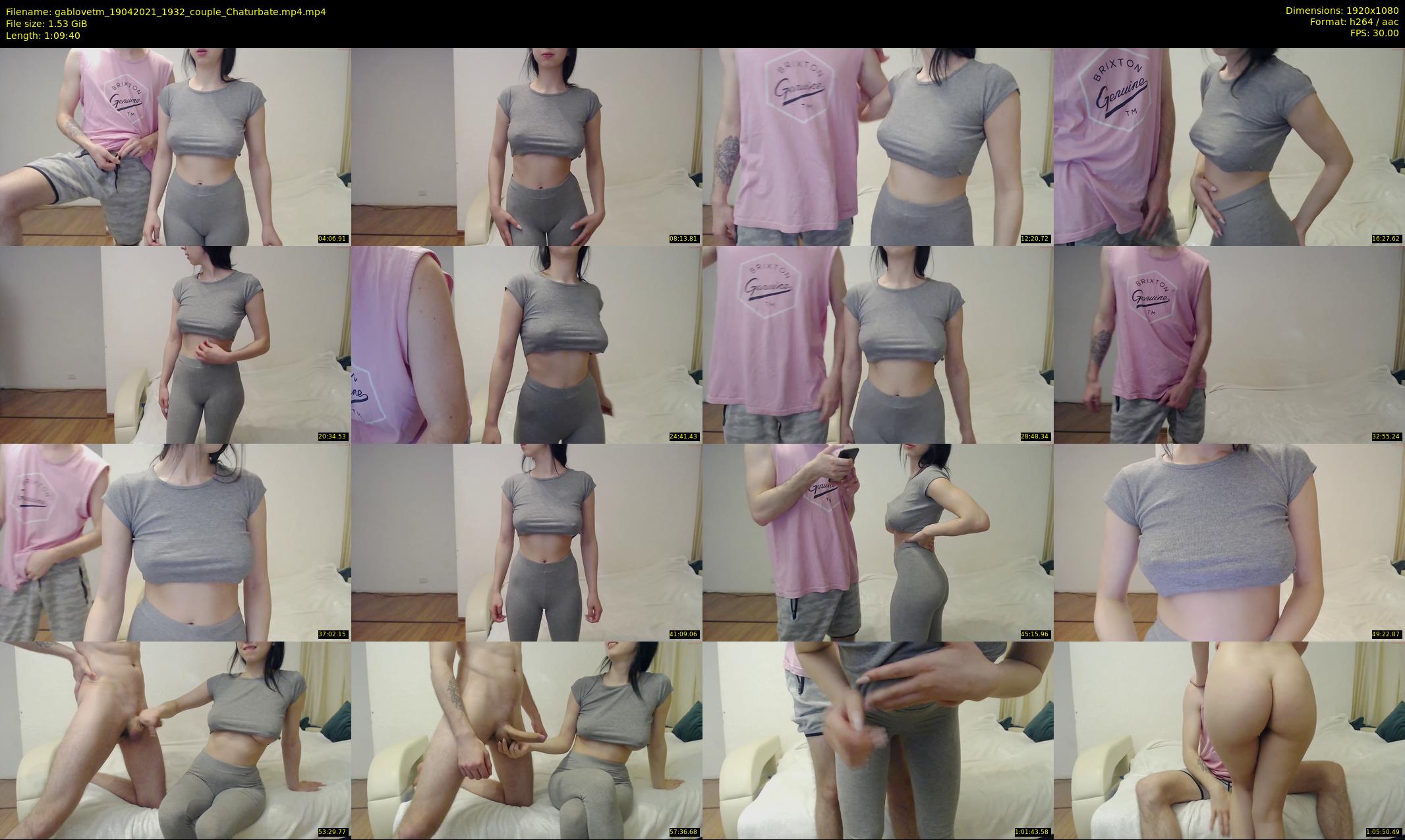 gablovetm — 70 minute Chaturbate couple cam show recording, 1080p, Apr 19, 2021
