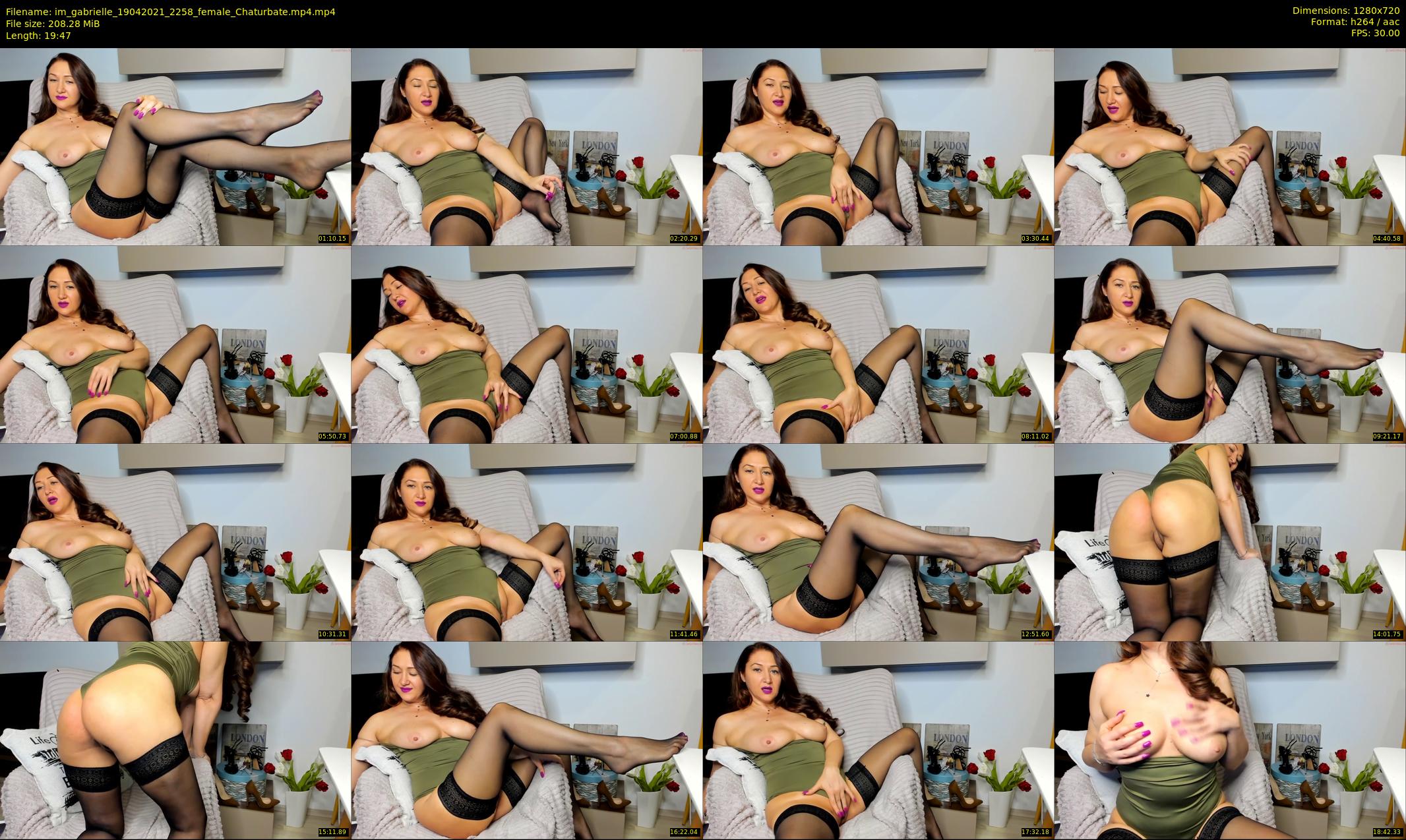 im_gabrielle — 20 minute Chaturbate female cam show recording, 720p, Apr 19, 2021