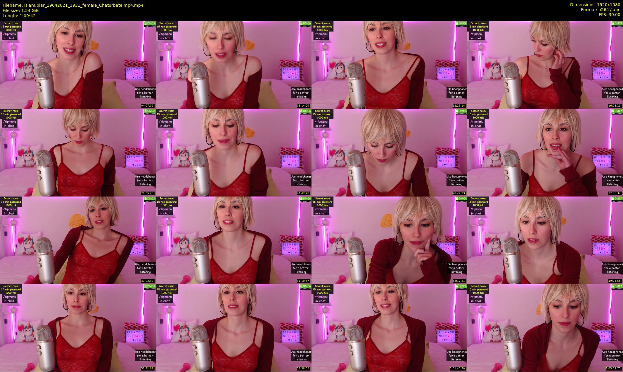 islanublar — 70 minute Chaturbate female cam show recording, 1080p, Apr 19, 2021