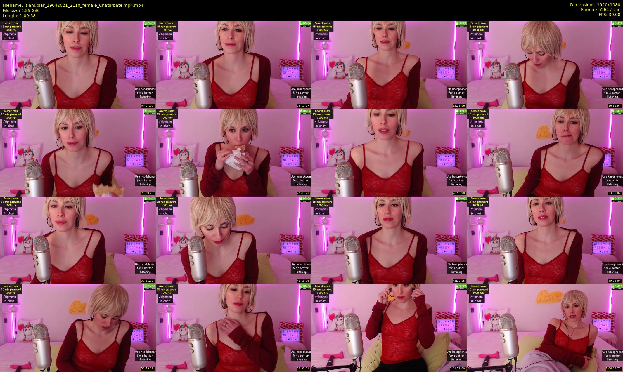 islanublar — 70 minute Chaturbate female cam show recording, 1080p, Apr 19, 2021