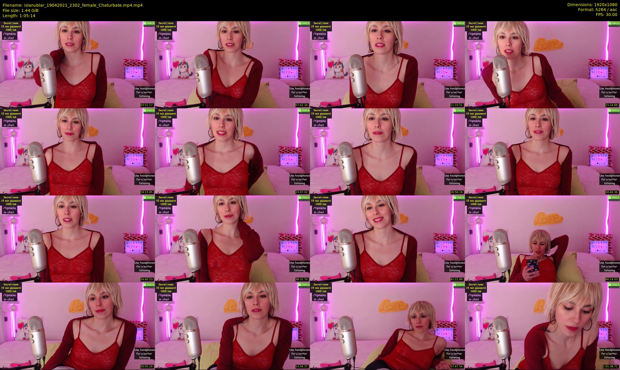 islanublar — 66 minute Chaturbate female cam show recording, 1080p, Apr 19, 2021