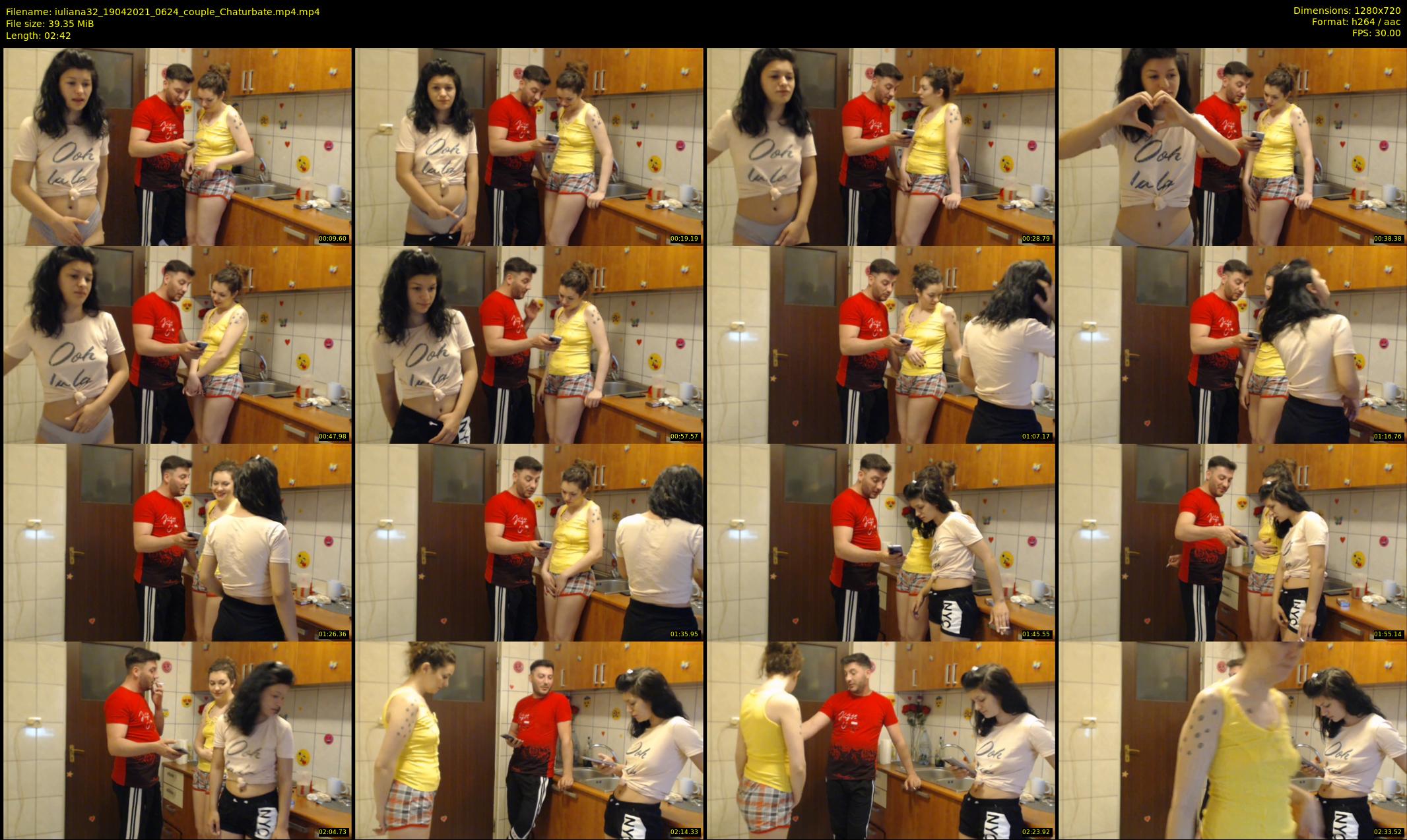 iuliana32 — 3 minute Chaturbate couple cam show recording, 720p, Apr 19, 2021
