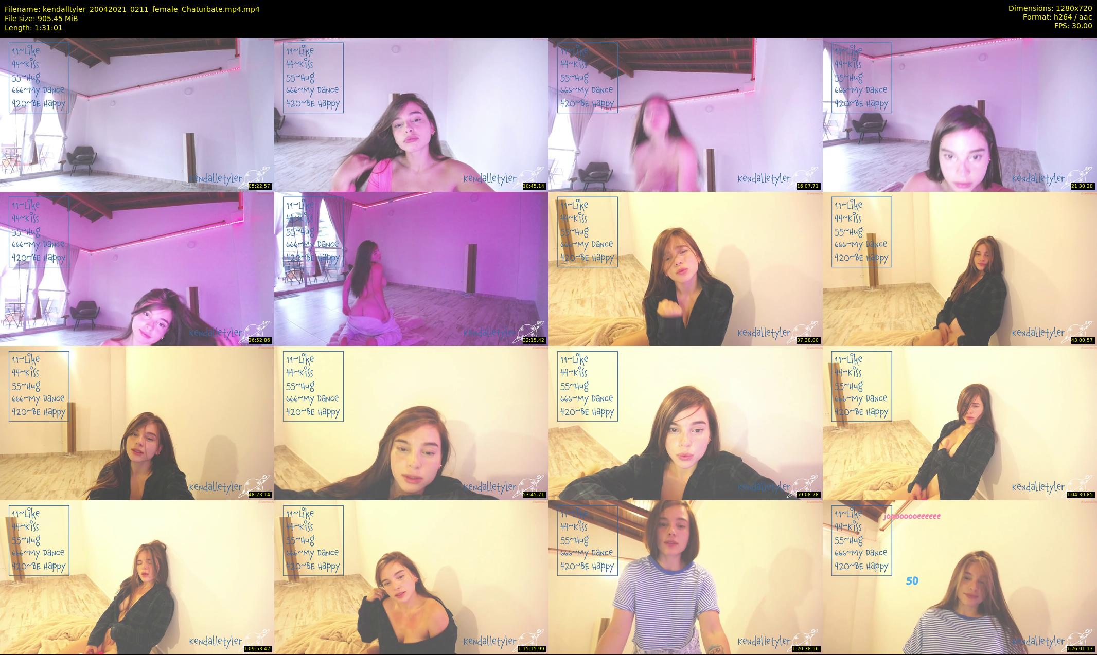 kendalltyler — 92 minute Chaturbate female cam show recording, 720p, Apr 20, 2021