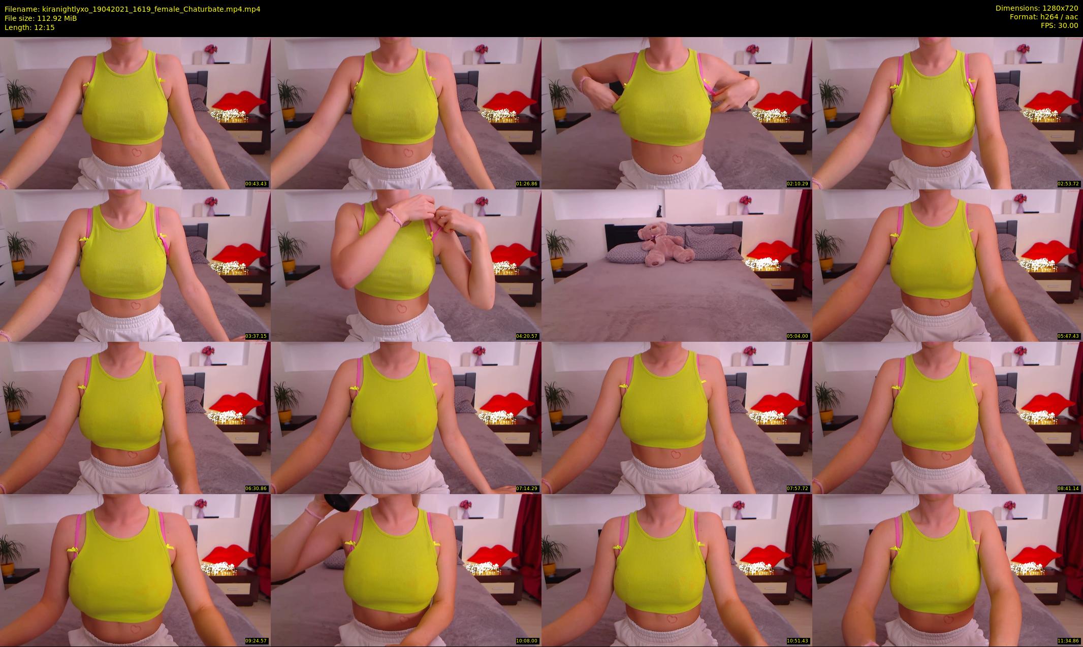kiranightlyxo — 13 minute Chaturbate female cam show recording, 720p, Apr 19, 2021