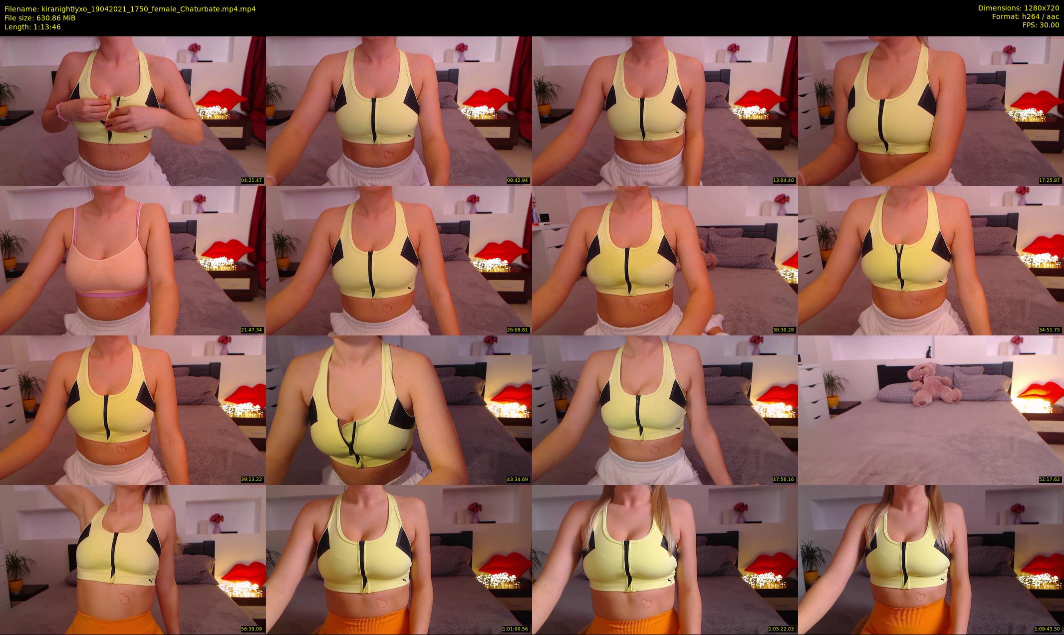 kiranightlyxo — 74 minute Chaturbate female cam show recording, 720p, Apr 19, 2021