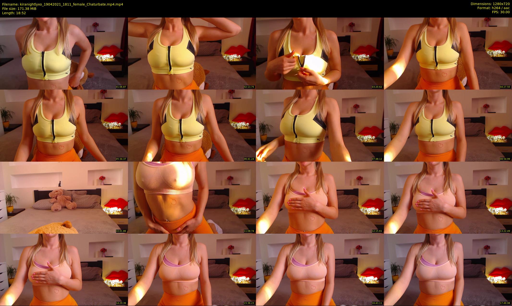 kiranightlyxo — 19 minute Chaturbate female cam show recording, 720p, Apr 19, 2021