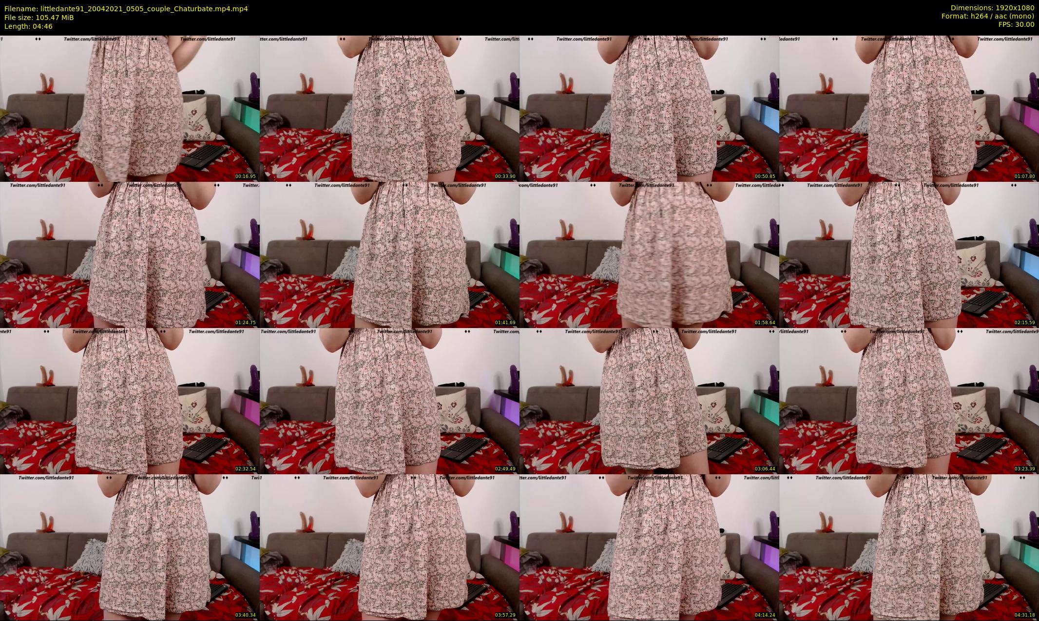 littledante91 — 5 minute Chaturbate couple cam show recording, 1080p, Apr 20, 2021