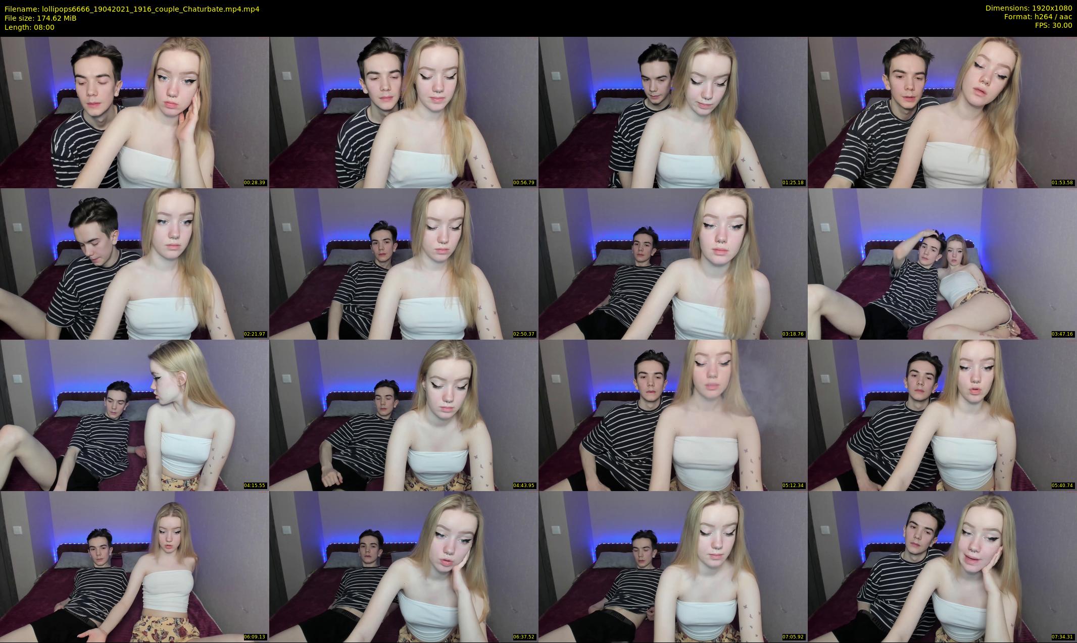 lollipops6666 — 8 minute Chaturbate couple cam show recording, 1080p, Apr 19, 2021