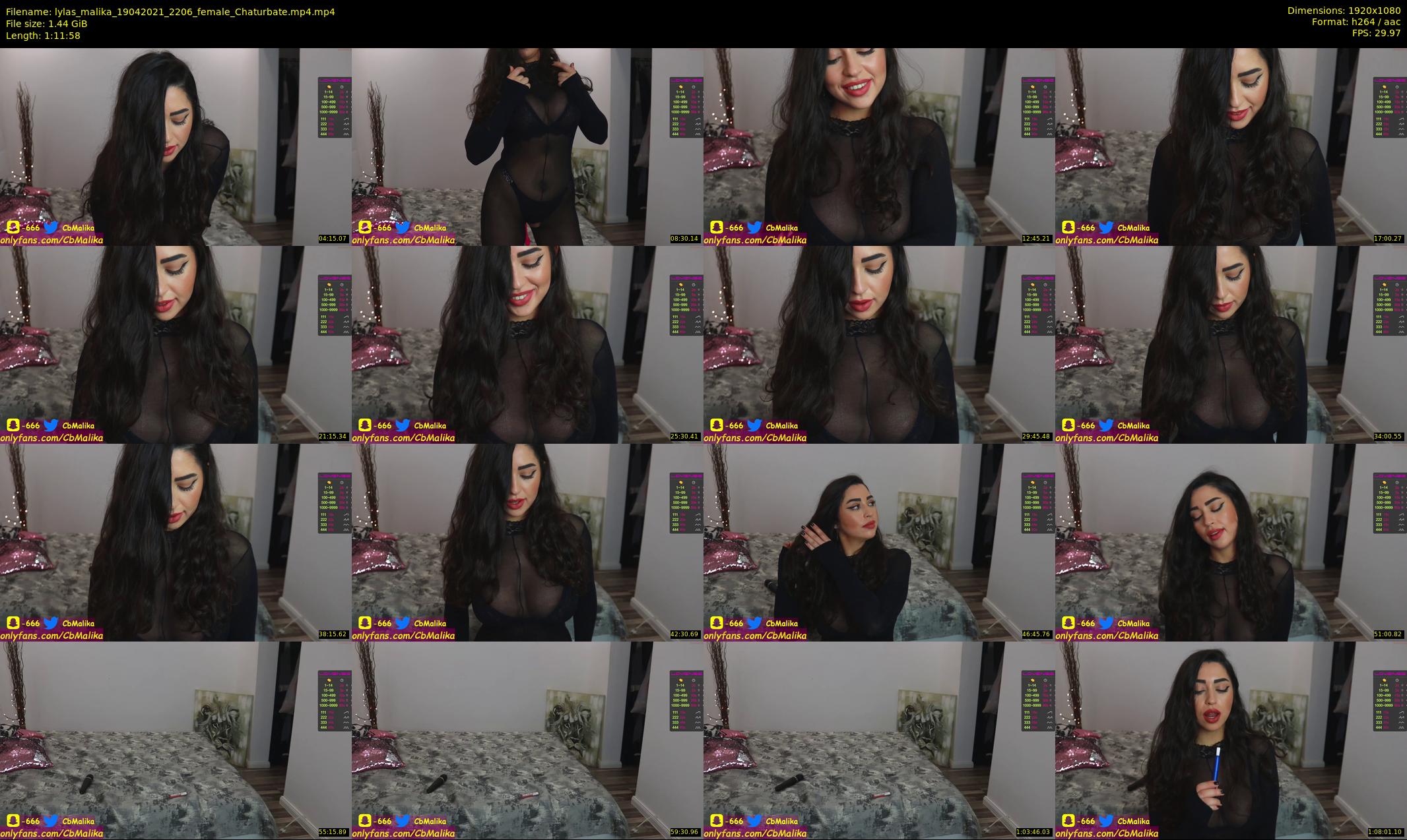 lylas_malika — 72 minute Chaturbate female cam show recording, 1080p, Apr 19, 2021