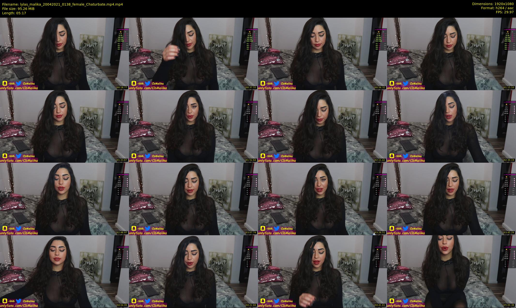 lylas_malika — 6 minute Chaturbate female cam show recording, 1080p, Apr 20, 2021