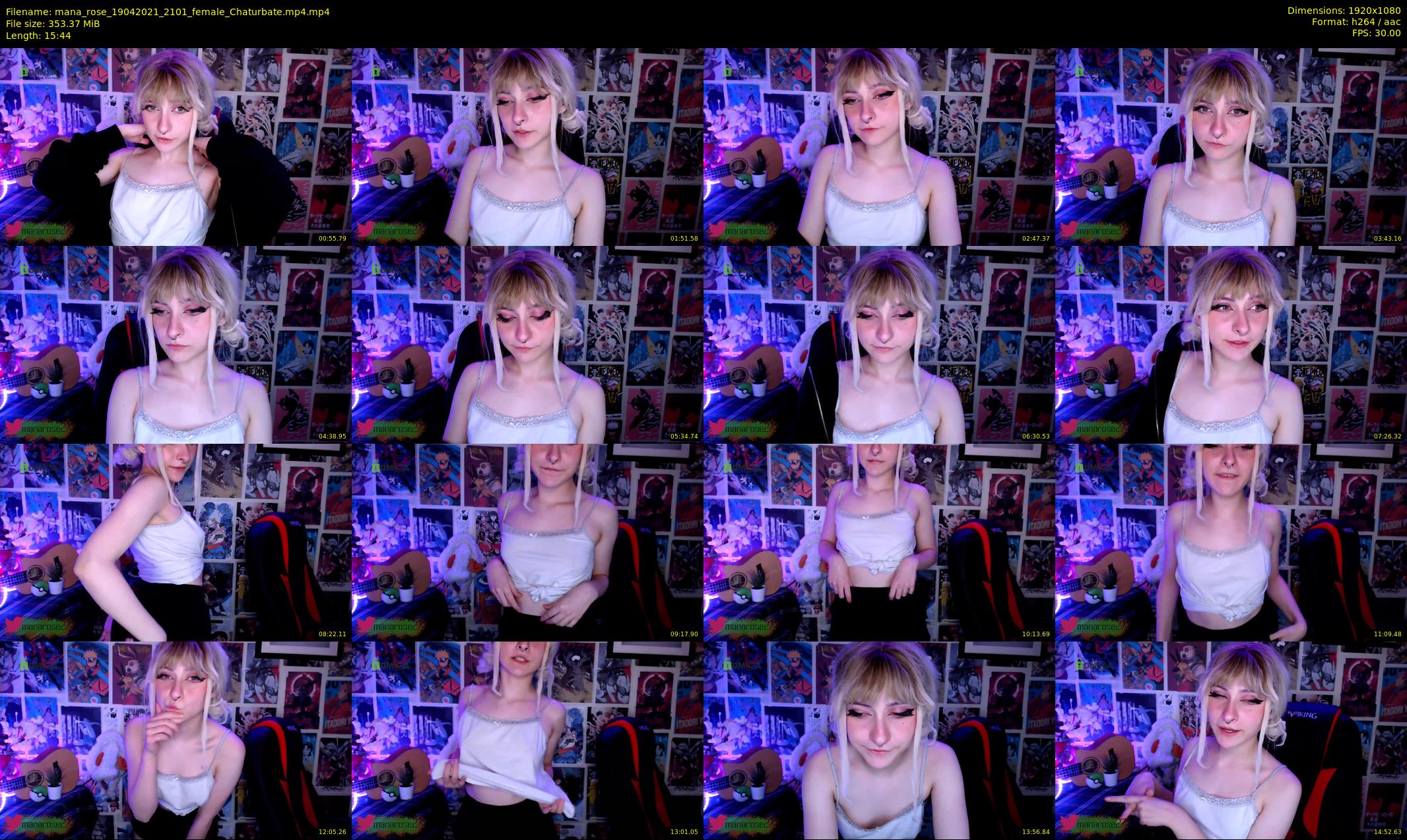 mana_rose — 16 minute Chaturbate female cam show recording, 1080p, Apr 19, 2021