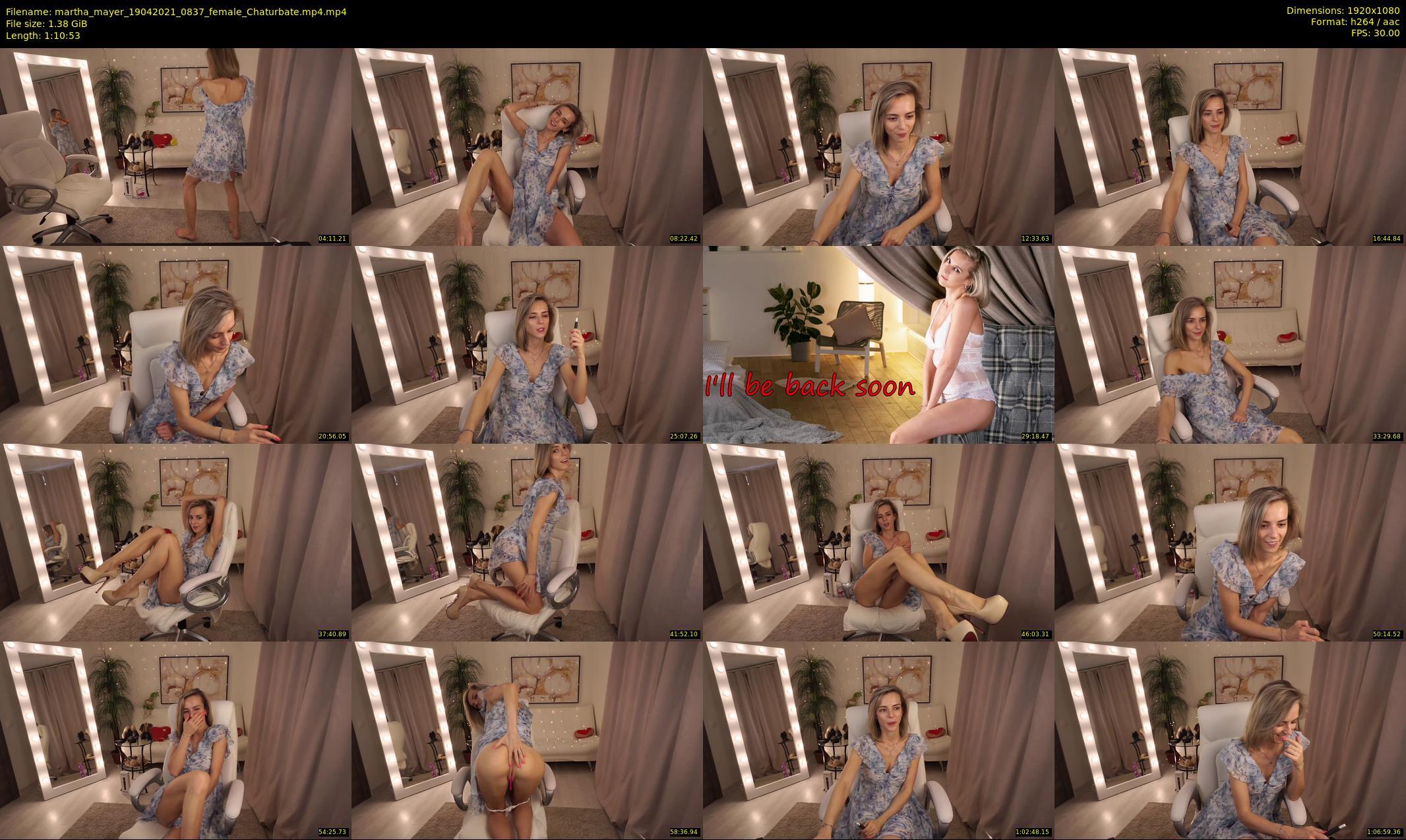 martha_mayer — 71 minute Chaturbate female cam show recording, 1080p, Apr 19, 2021