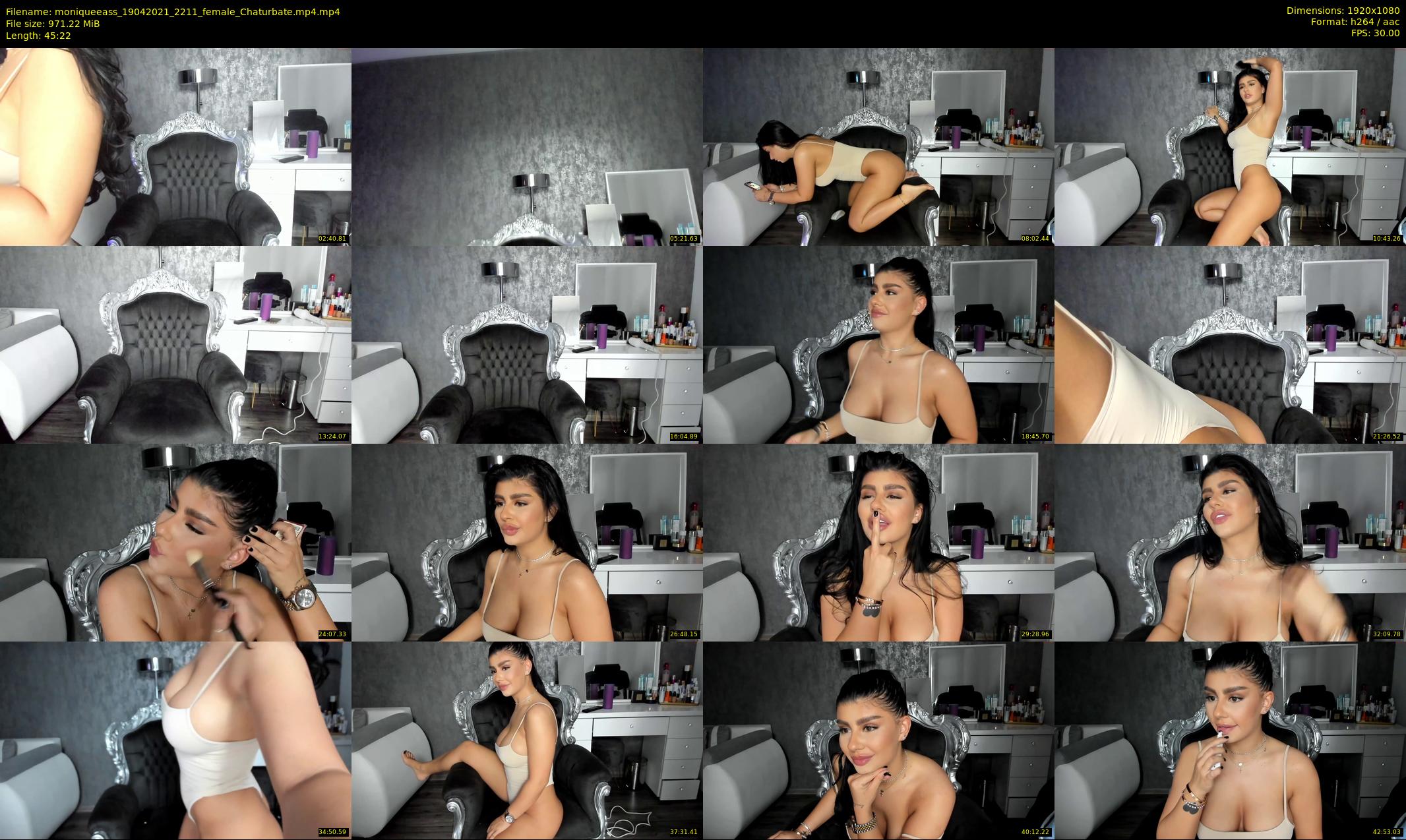 moniqueeass — 46 minute Chaturbate female cam show recording, 1080p, Apr 19, 2021