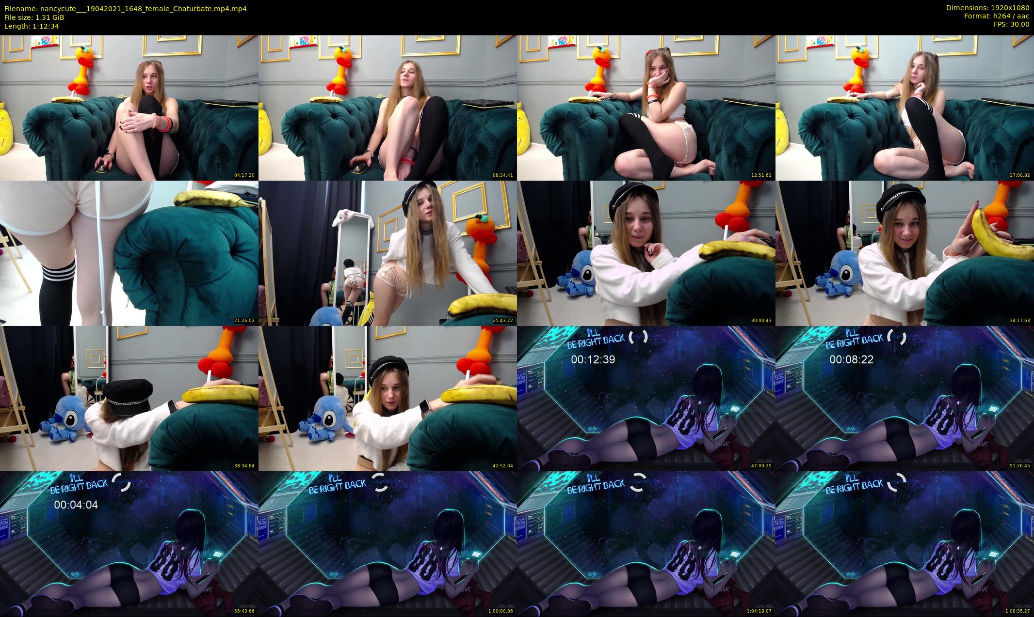 nancycute__ — 73 minute Chaturbate female cam show recording, 1080p, Apr 19, 2021