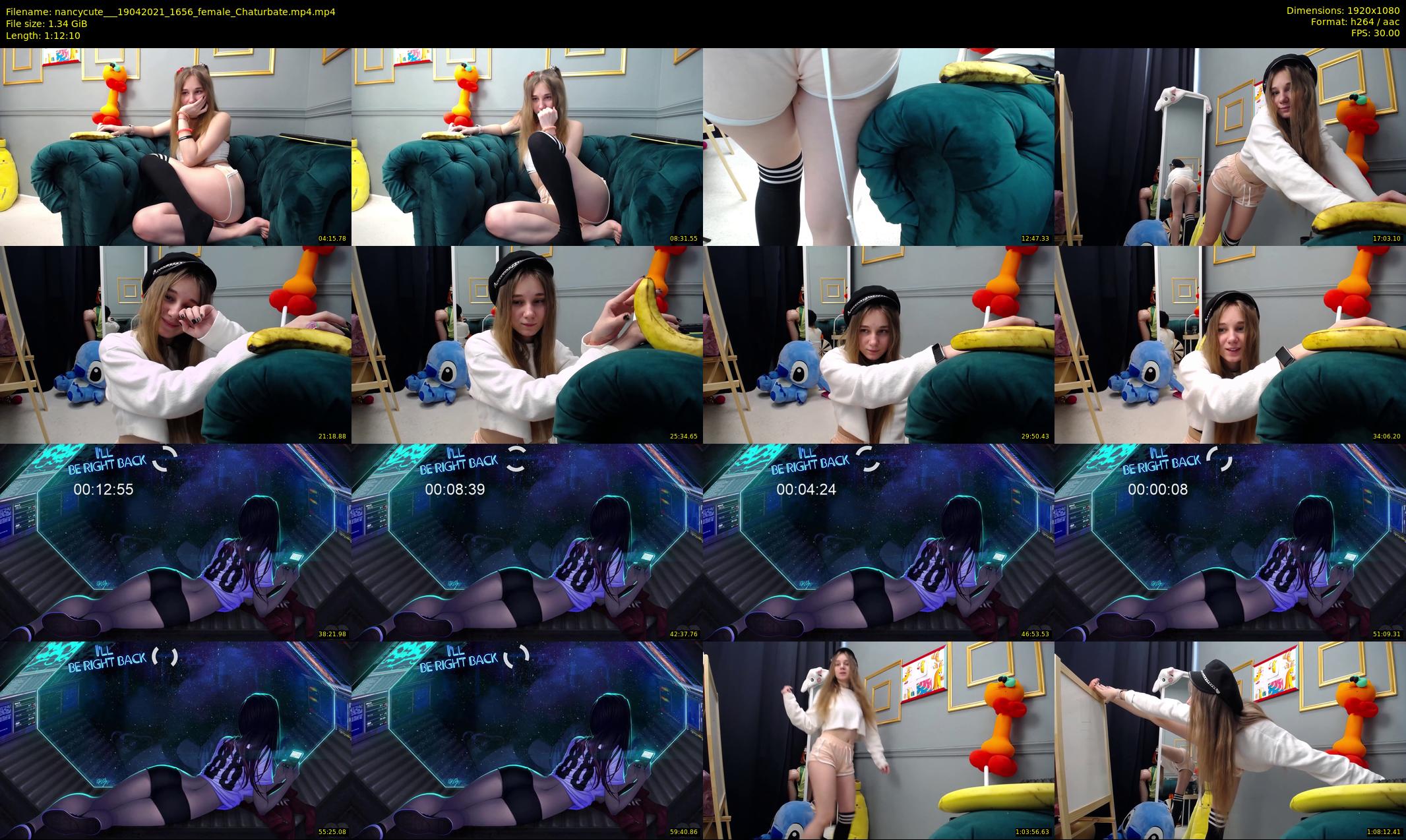 nancycute__ — 73 minute Chaturbate female cam show recording, 1080p, Apr 19, 2021
