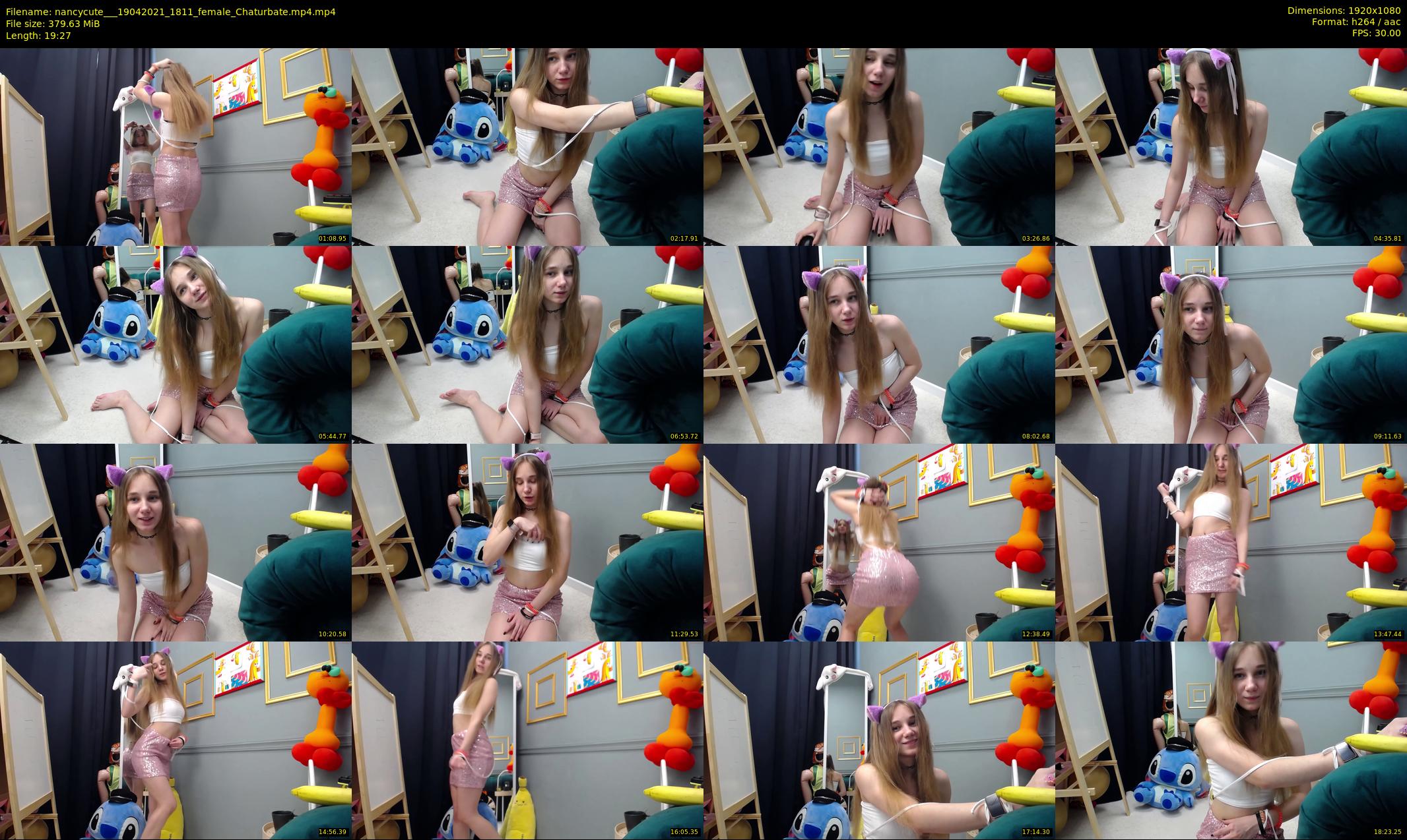 nancycute__ — 20 minute Chaturbate female cam show recording, 1080p, Apr 19, 2021