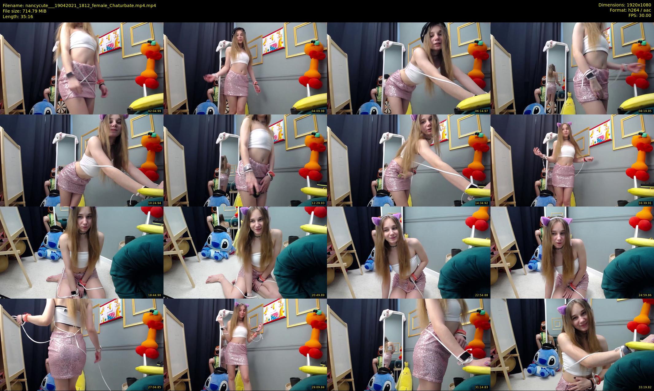 nancycute__ — 36 minute Chaturbate female cam show recording, 1080p, Apr 19, 2021
