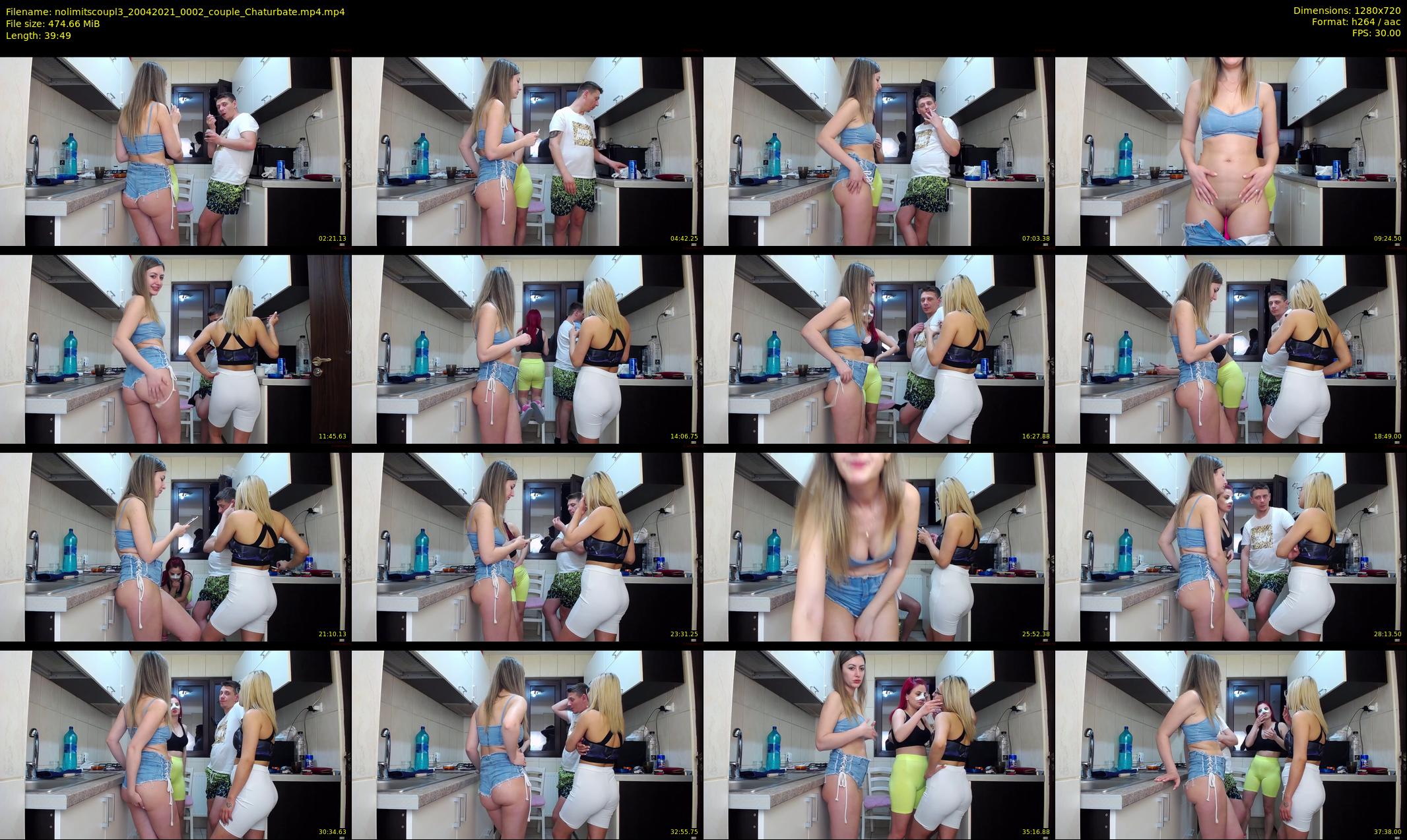 nolimitscoupl3 — 40 minute Chaturbate couple cam show recording, 720p, Apr 20, 2021