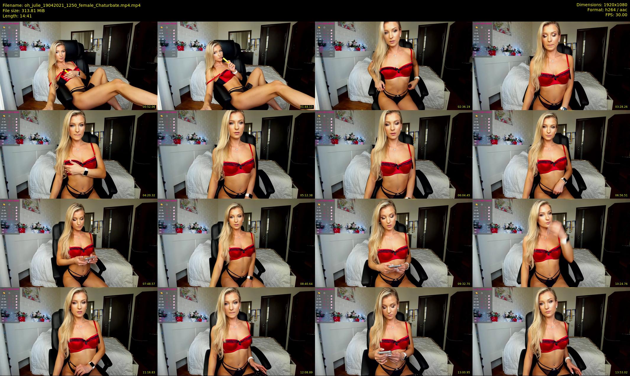 oh_julie — 15 minute Chaturbate female cam show recording, 1080p, Apr 19, 2021