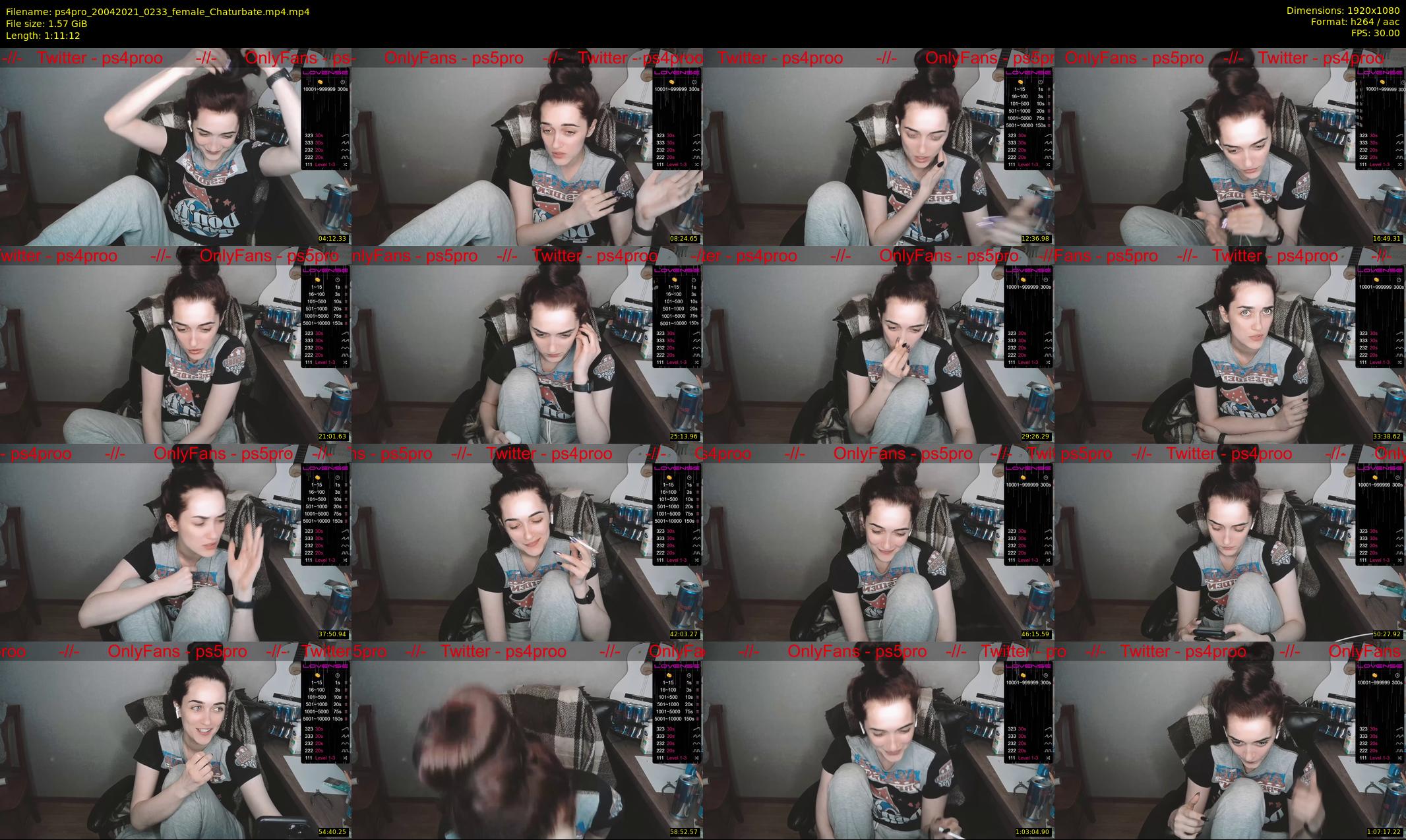 ps4pro — 72 minute Chaturbate female cam show recording, 1080p, Apr 20, 2021