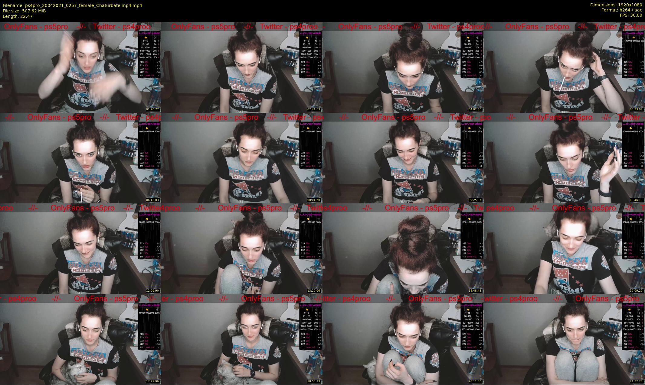 ps4pro — 23 minute Chaturbate female cam show recording, 1080p, Apr 20, 2021