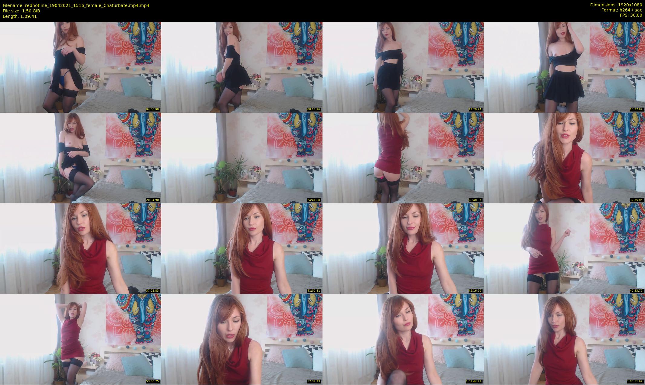 redhotline — 70 minute Chaturbate female cam show recording, 1080p, Apr 19, 2021