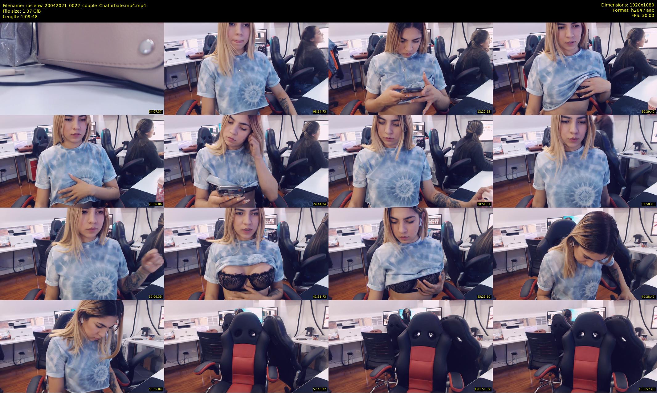 rosiehw — 70 minute Chaturbate couple cam show recording, 1080p, Apr 20, 2021