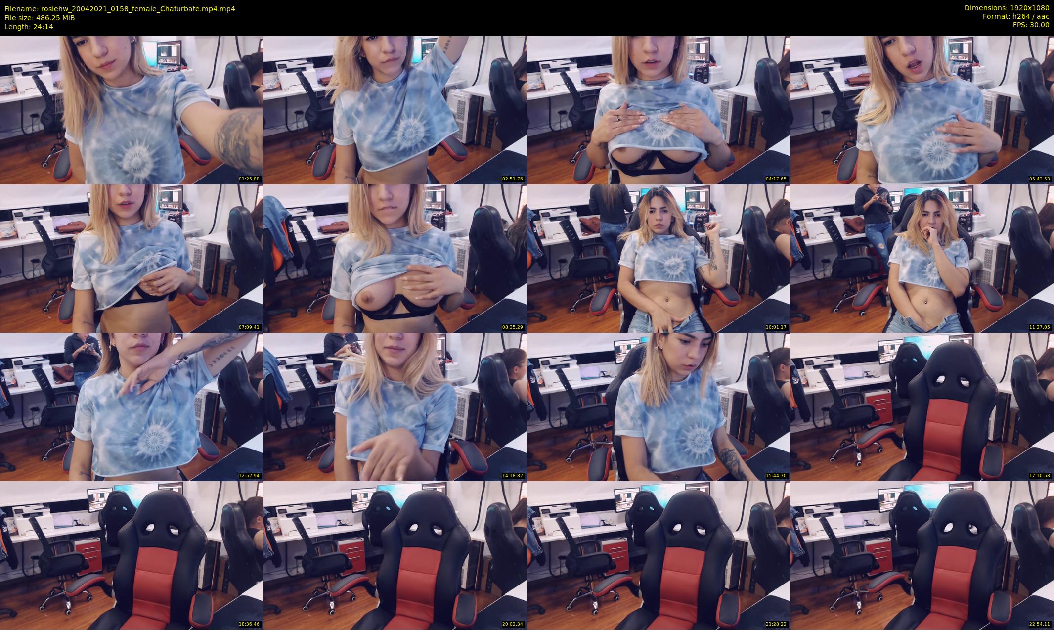 rosiehw — 25 minute Chaturbate couple cam show recording, 1080p, Apr 20, 2021