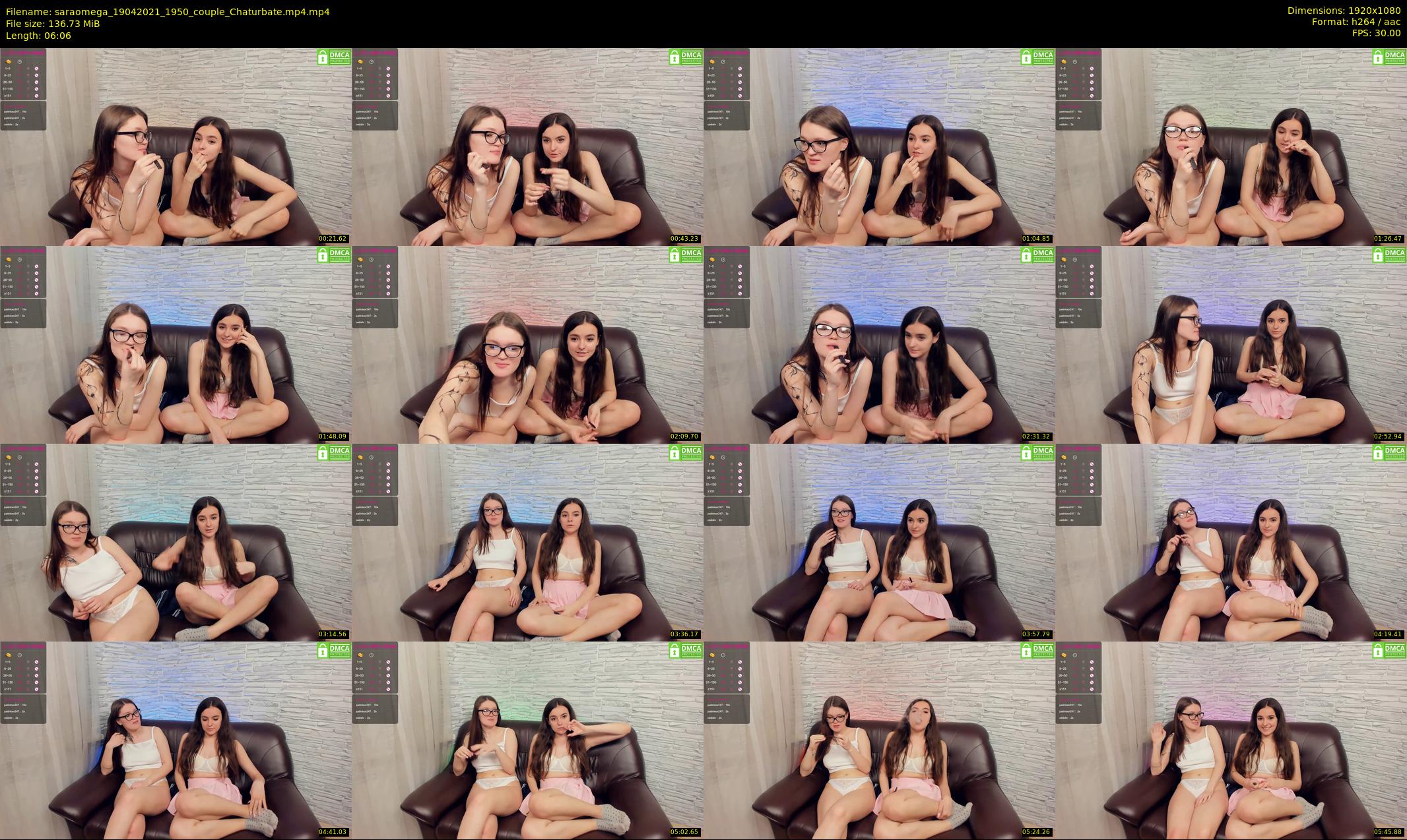 saraomega — 7 minute Chaturbate couple cam show recording, 1080p, Apr 19, 2021