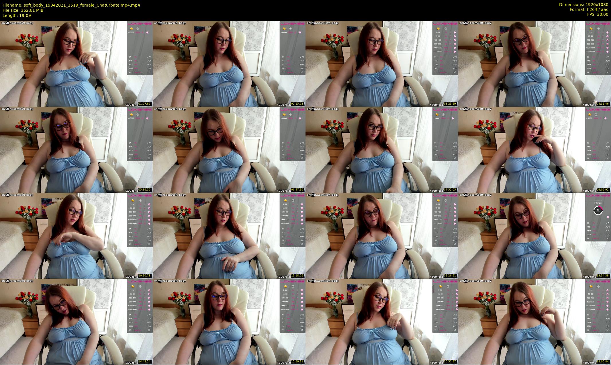soft_body — 20 minute Chaturbate female cam show recording, 1080p, Apr 19, 2021