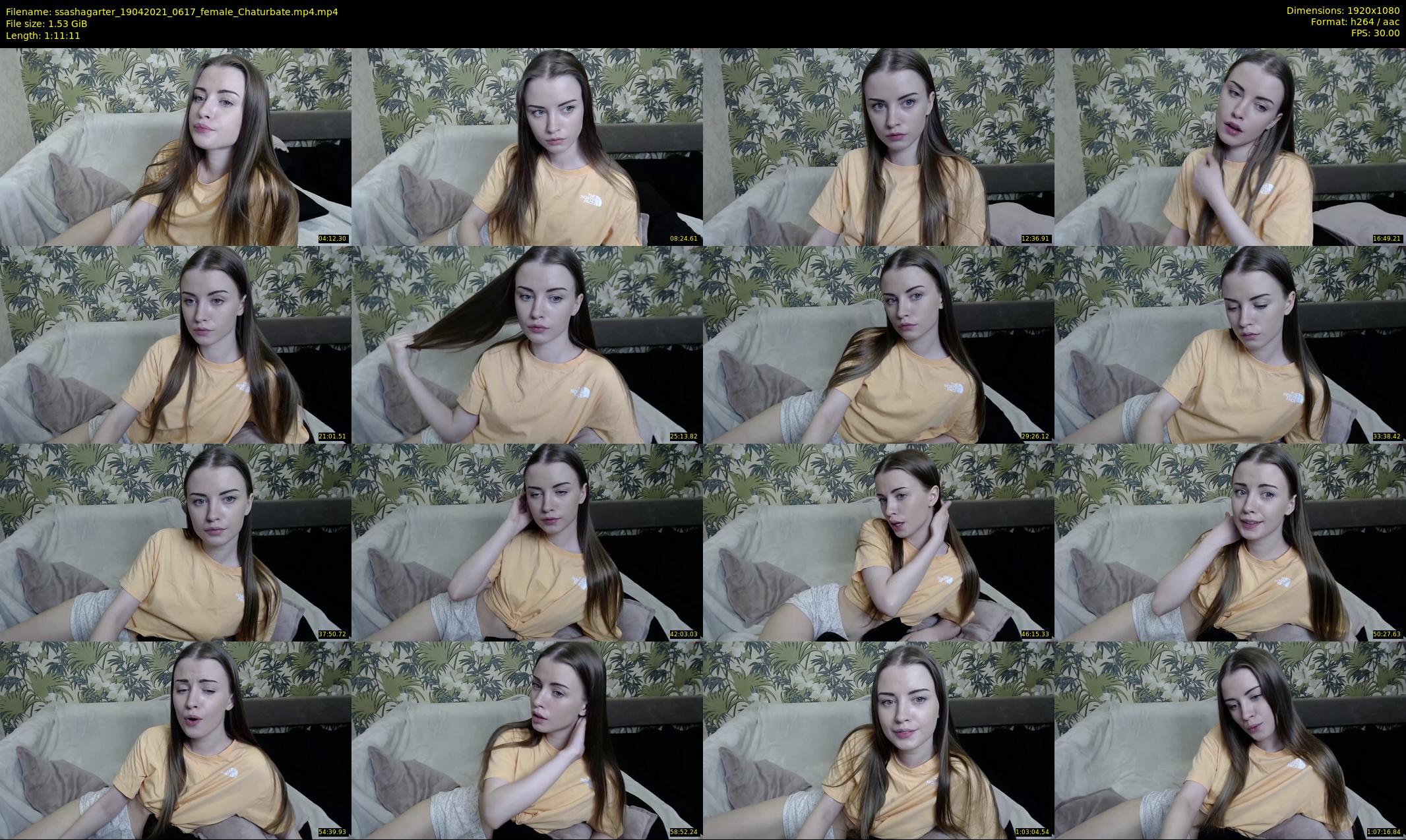 ssashagarter — 72 minute Chaturbate female cam show recording, 1080p, Apr 19, 2021