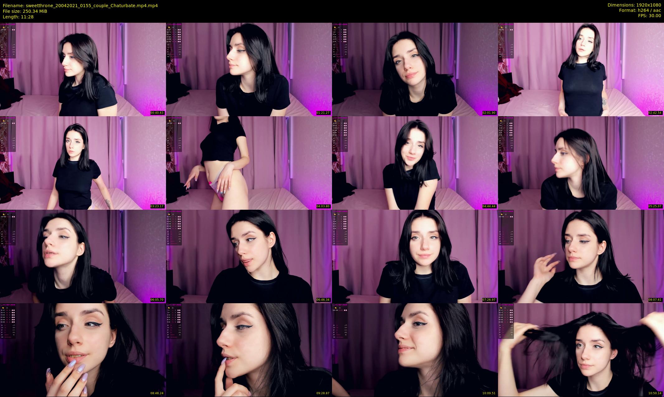 sweetthrone — 12 minute Chaturbate couple cam show recording, 1080p, Apr 20, 2021