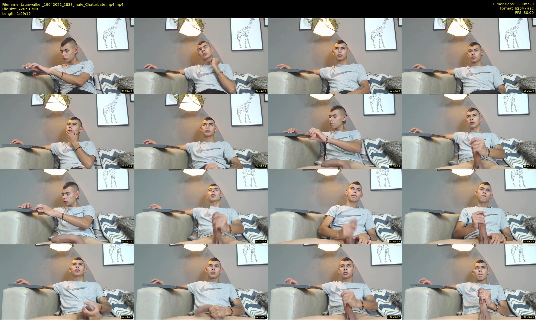 tatanwalker — 70 minute Chaturbate male cam show recording, 720p, Apr 19, 2021