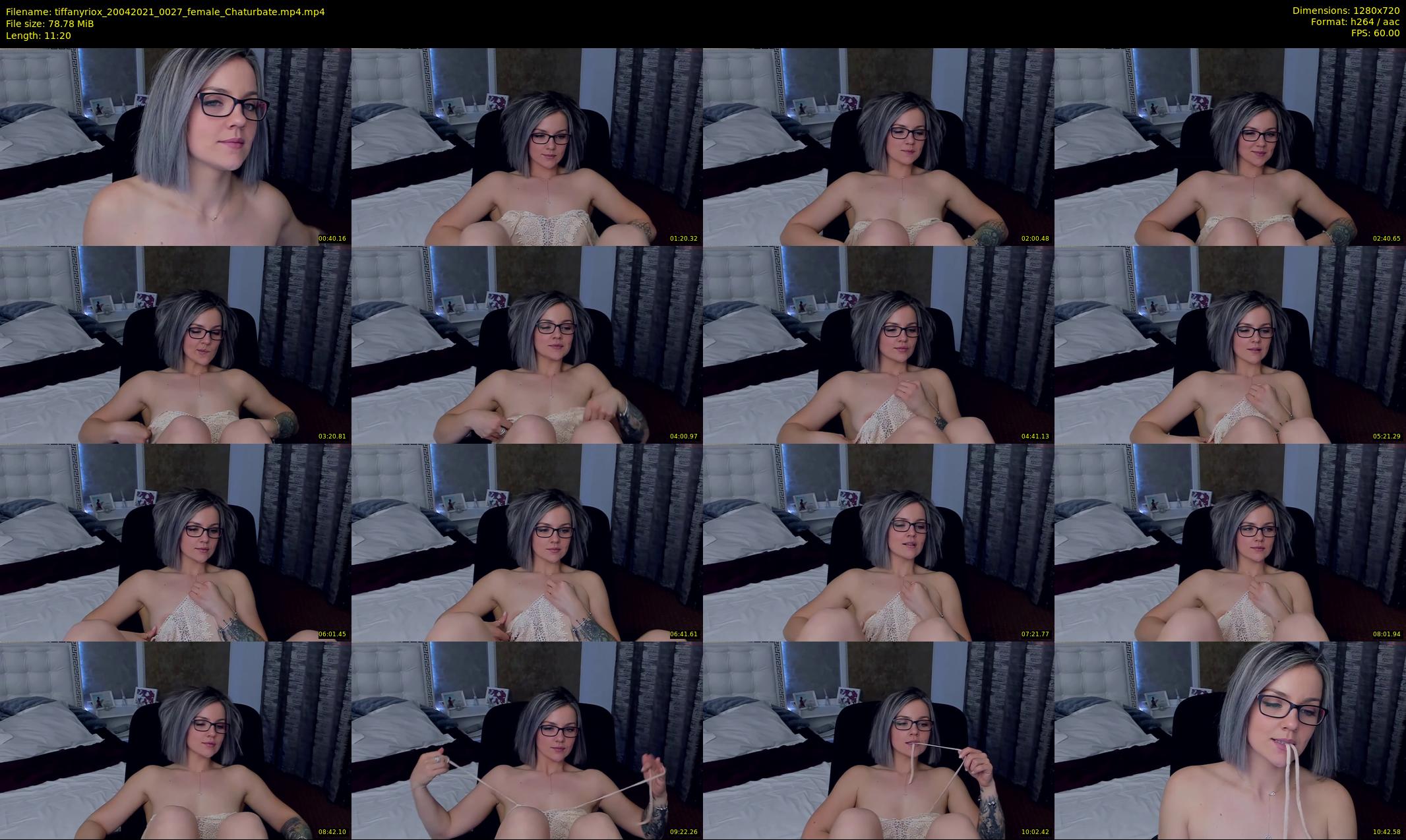 tiffanyriox — 12 minute Chaturbate female cam show recording, 720p, Apr 20, 2021