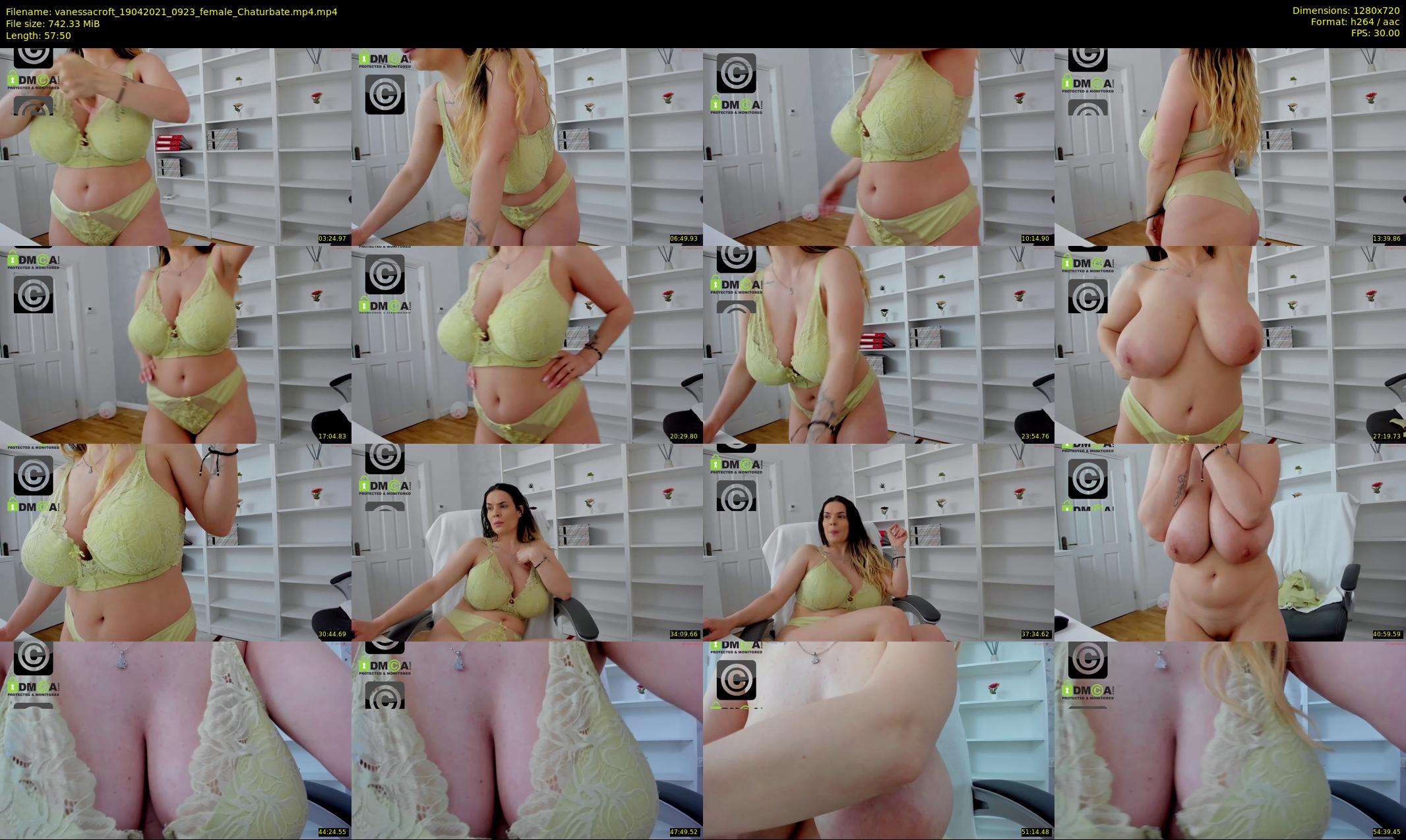 vanessacroft — 58 minute Chaturbate female cam show recording, 720p, Apr 19, 2021