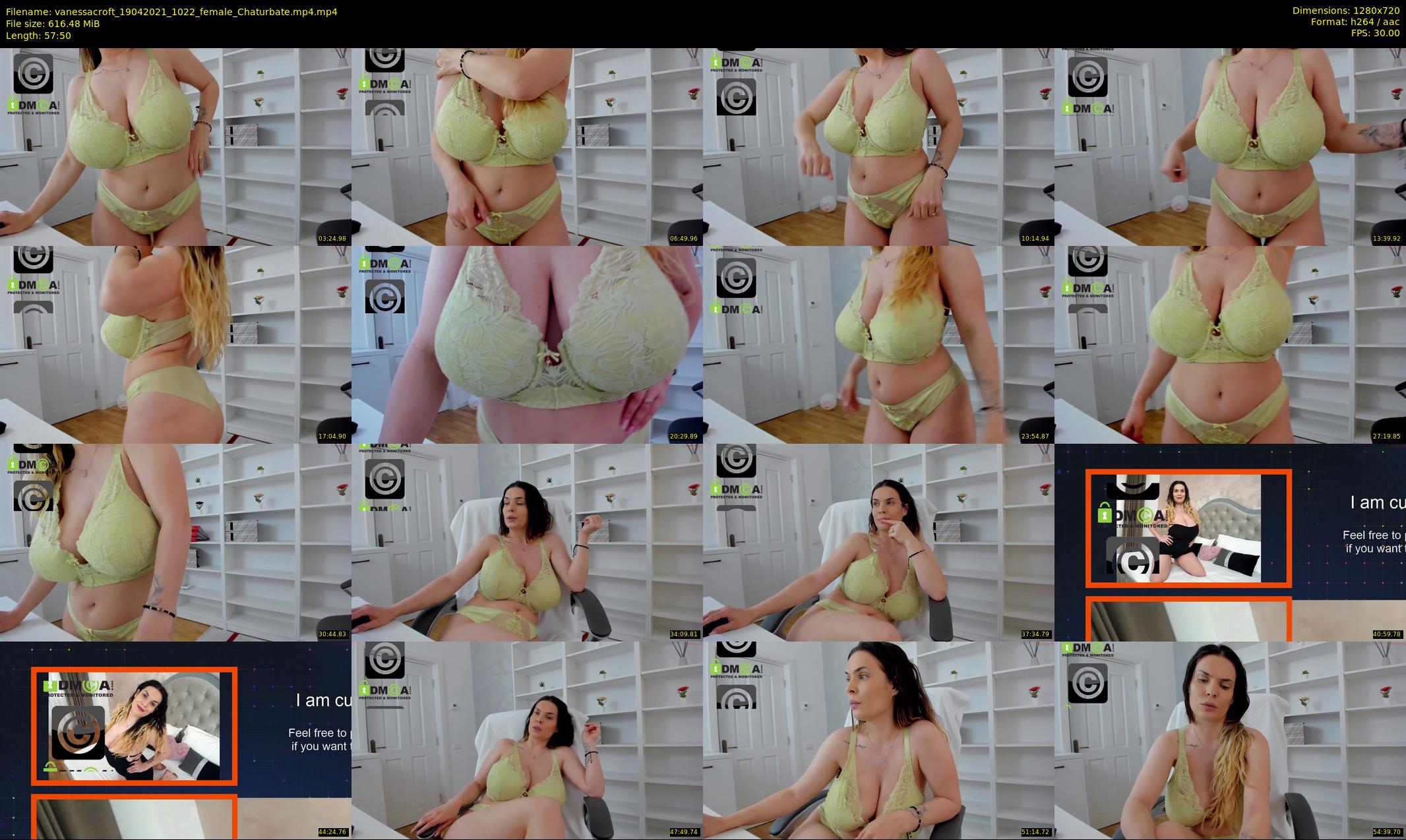 vanessacroft — 58 minute Chaturbate female cam show recording, 720p, Apr 19, 2021