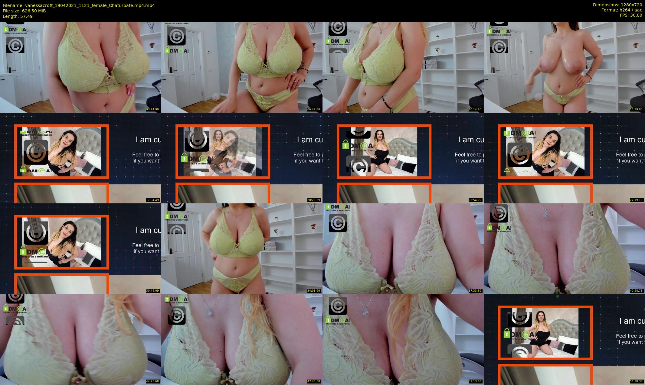 vanessacroft — 58 minute Chaturbate female cam show recording, 720p, Apr 19, 2021