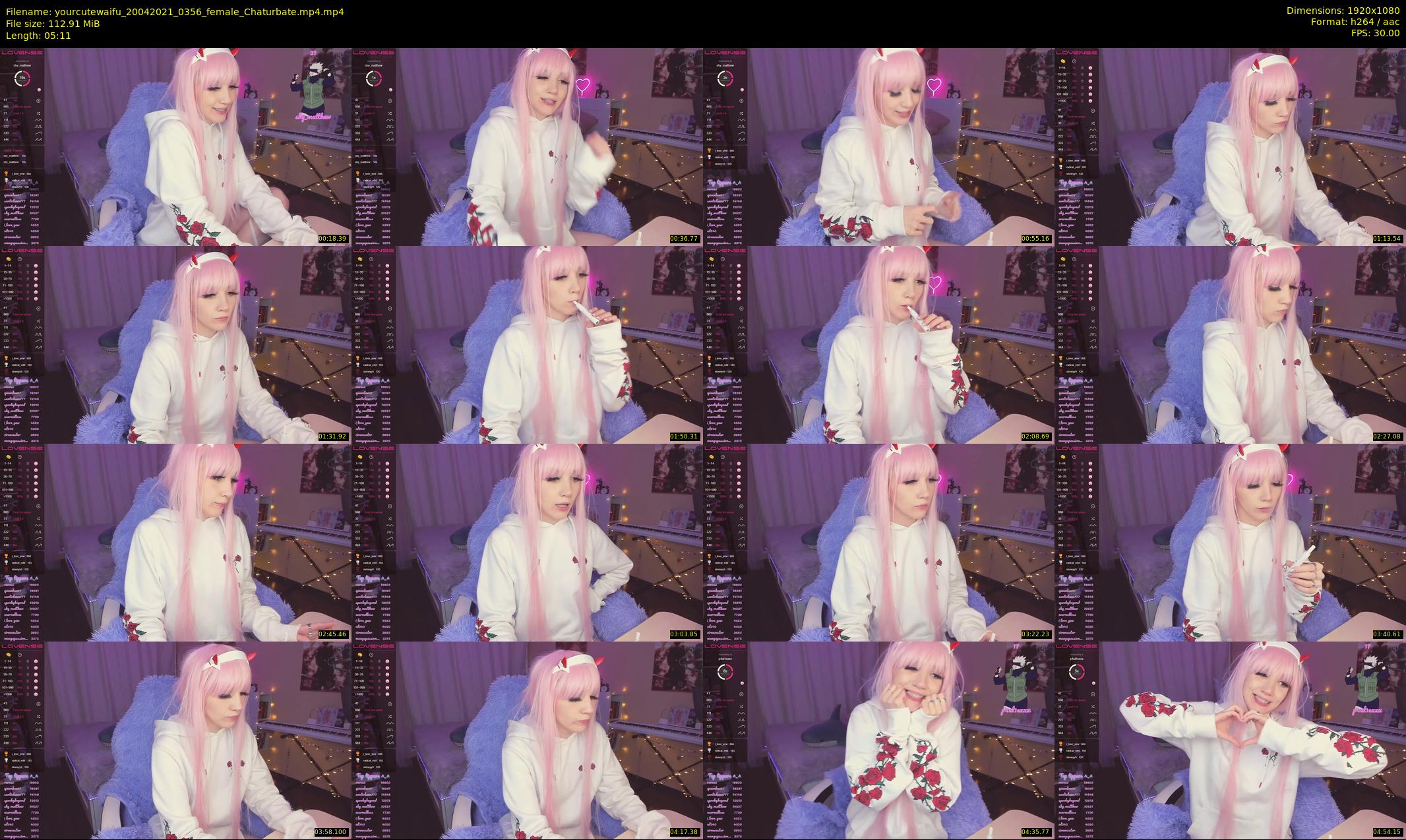 yourcutewaifu — 6 minute Chaturbate female cam show recording, 1080p, Apr 20, 2021
