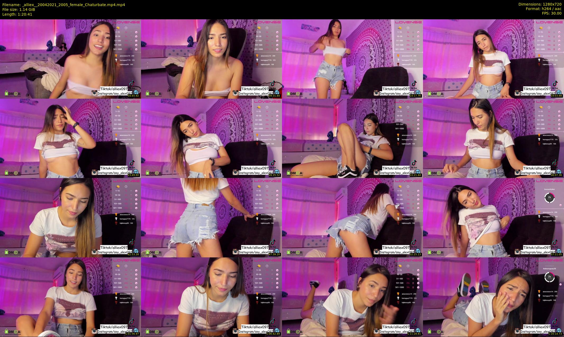 _alliex_ — 81 minute Chaturbate female cam show recording, 720p, Apr 20, 2021
