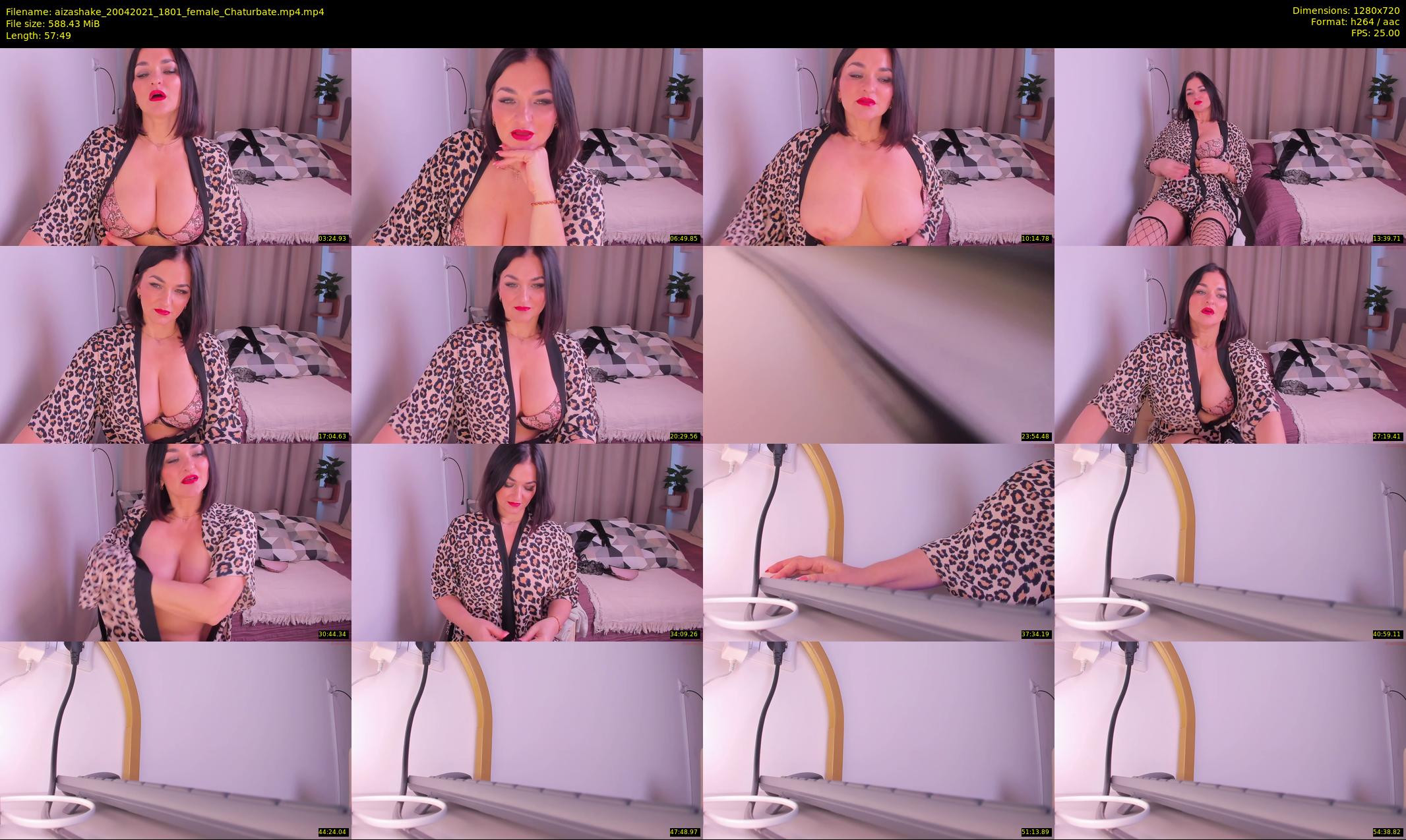 aizashake — 58 minute Chaturbate female cam show recording, 720p, Apr 20, 2021