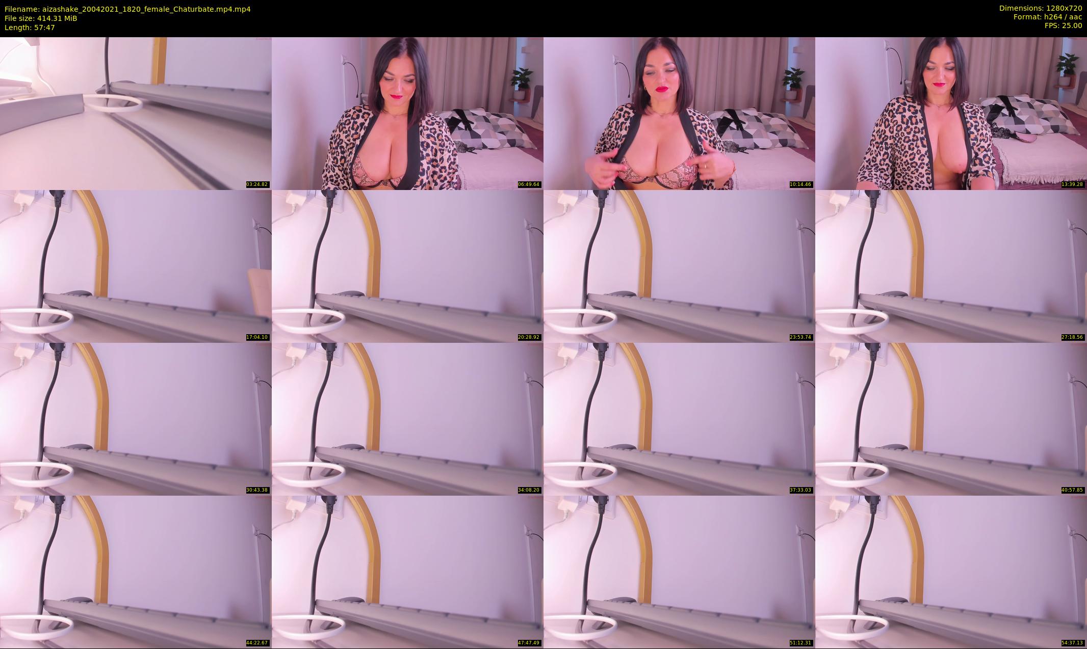 aizashake — 58 minute Chaturbate female cam show recording, 720p, Apr 20, 2021
