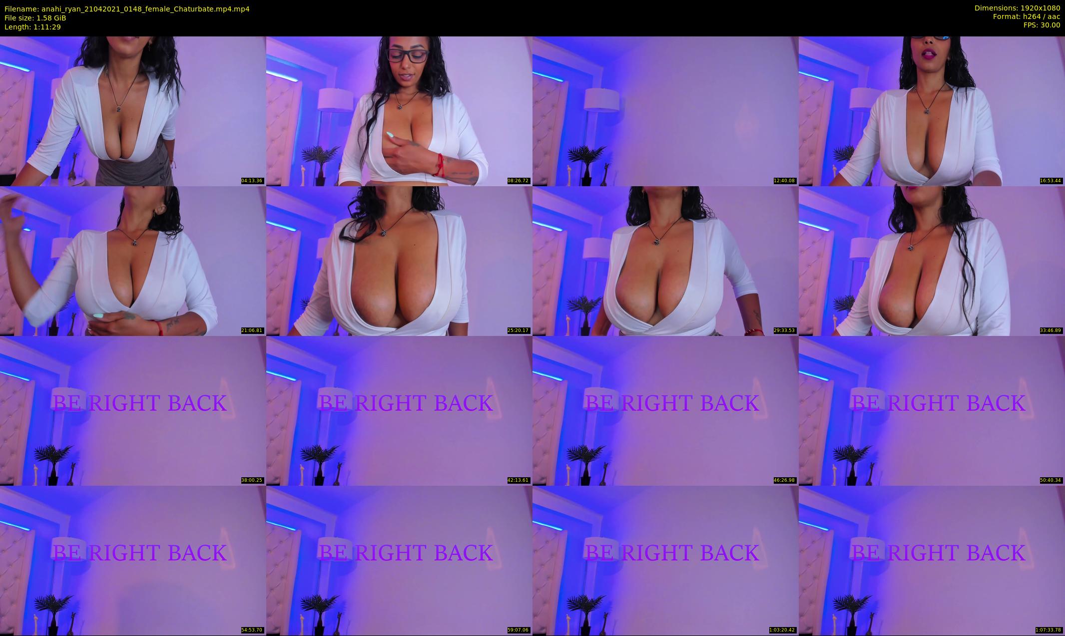 anahi_ryan — 72 minute Chaturbate female cam show recording, 1080p, Apr 21, 2021