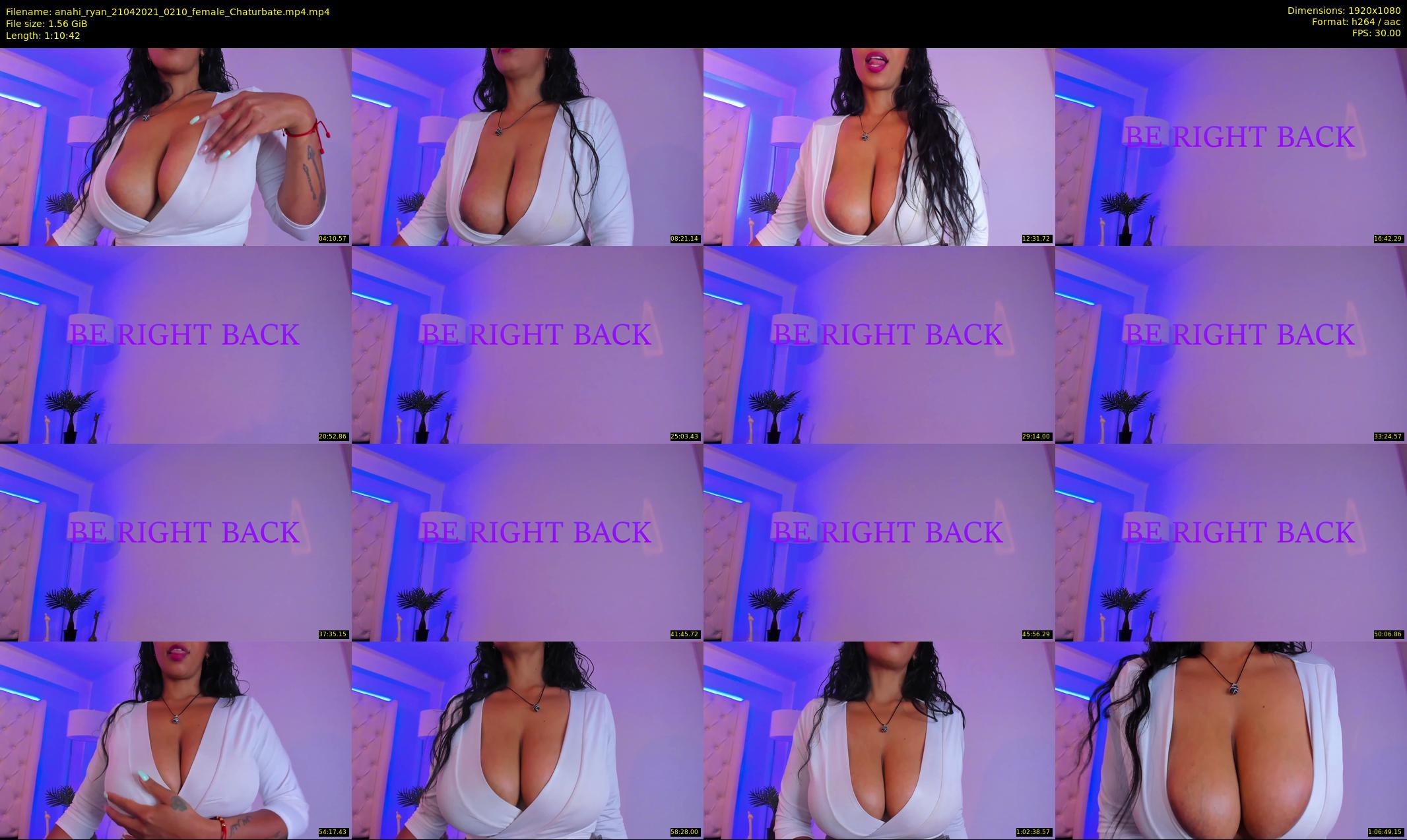 anahi_ryan — 71 minute Chaturbate female cam show recording, 1080p, Apr 21, 2021
