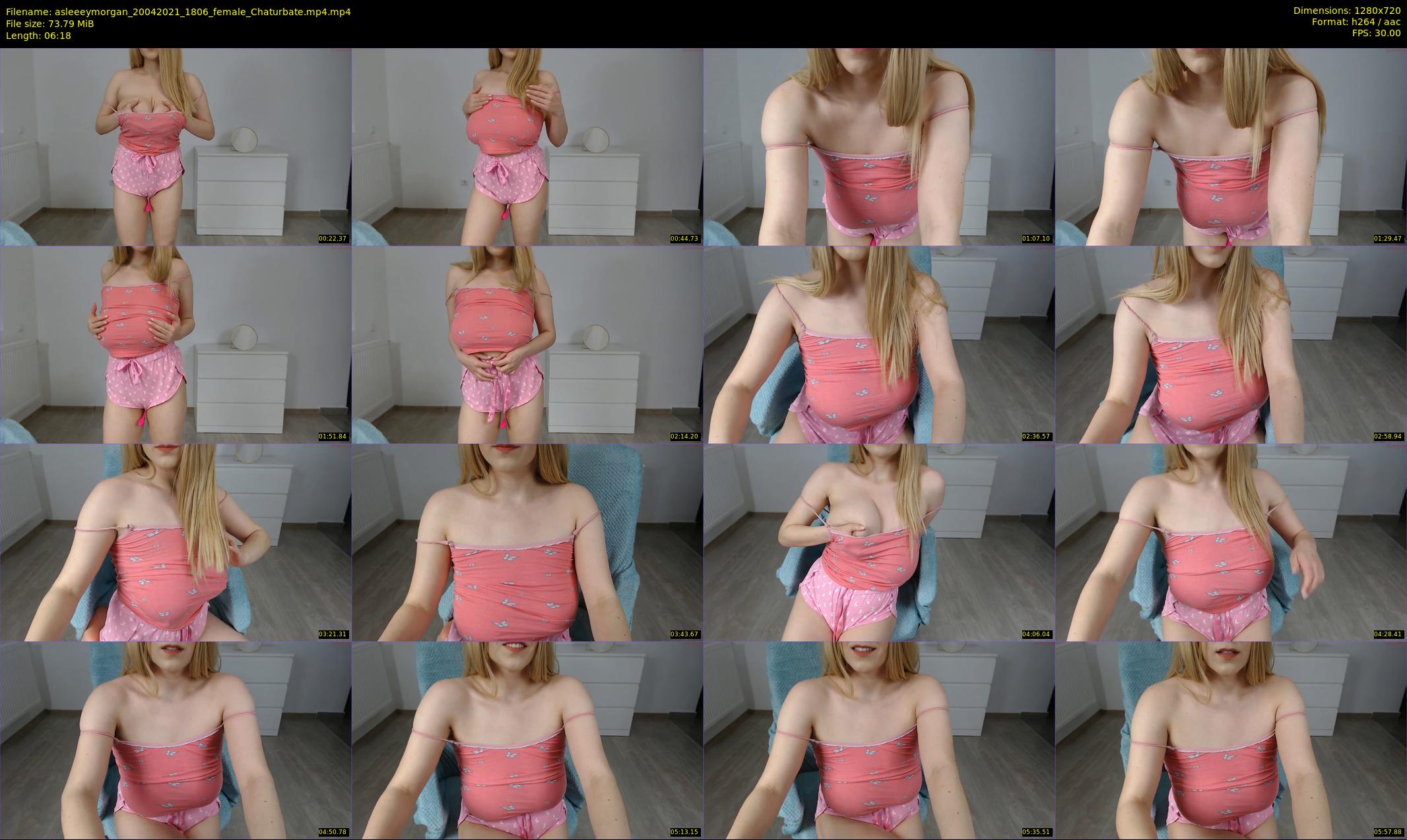 asleeeymorgan — 7 minute Chaturbate female cam show recording, 720p, Apr 20, 2021