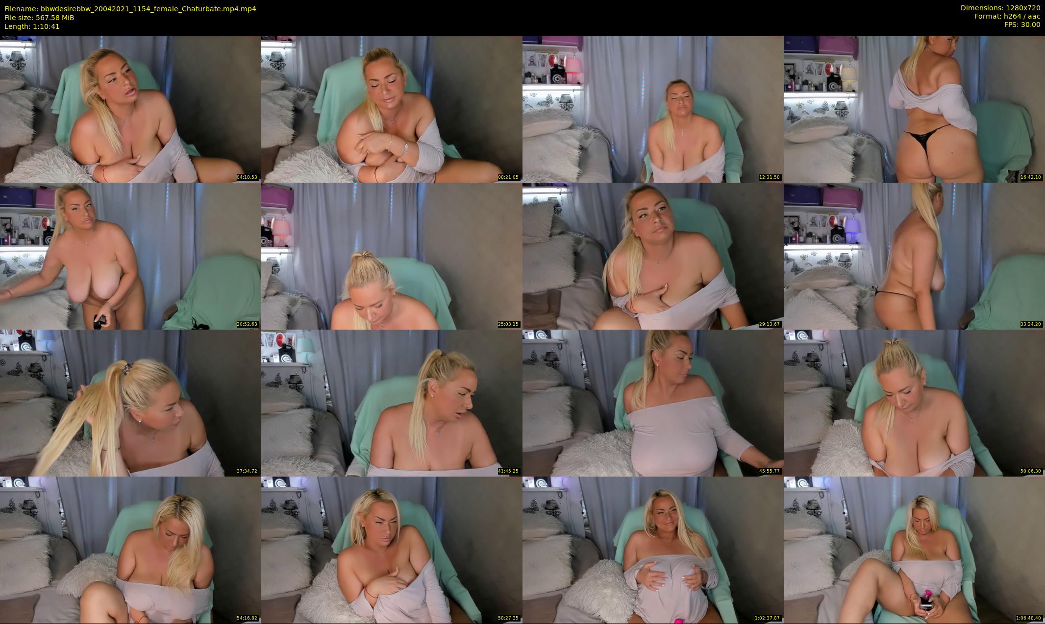 bbwdesirebbw — 71 minute Chaturbate female cam show recording, 720p, Apr 20, 2021