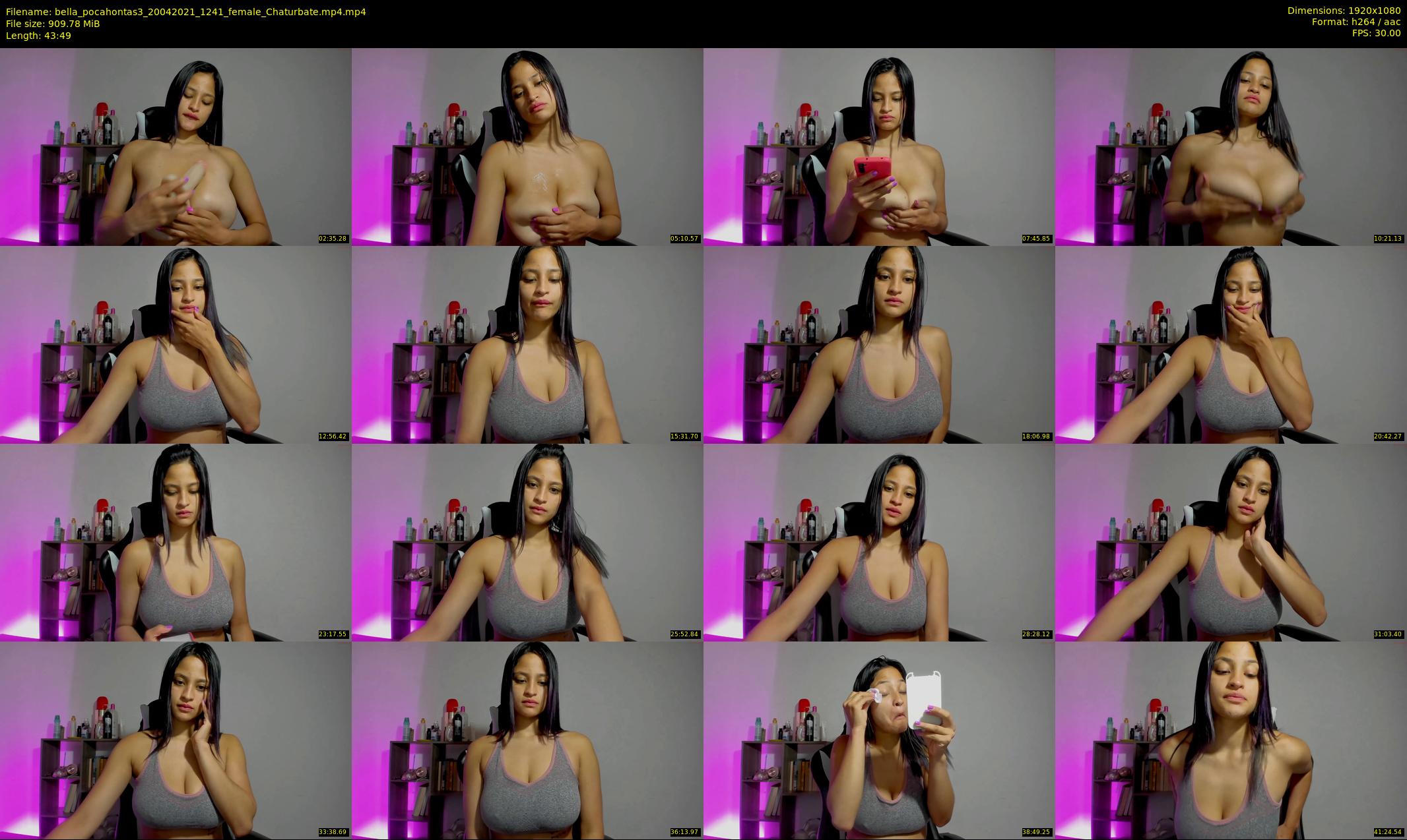 bella_pocahontas3 — 44 minute Chaturbate female cam show recording, 1080p, Apr 20, 2021