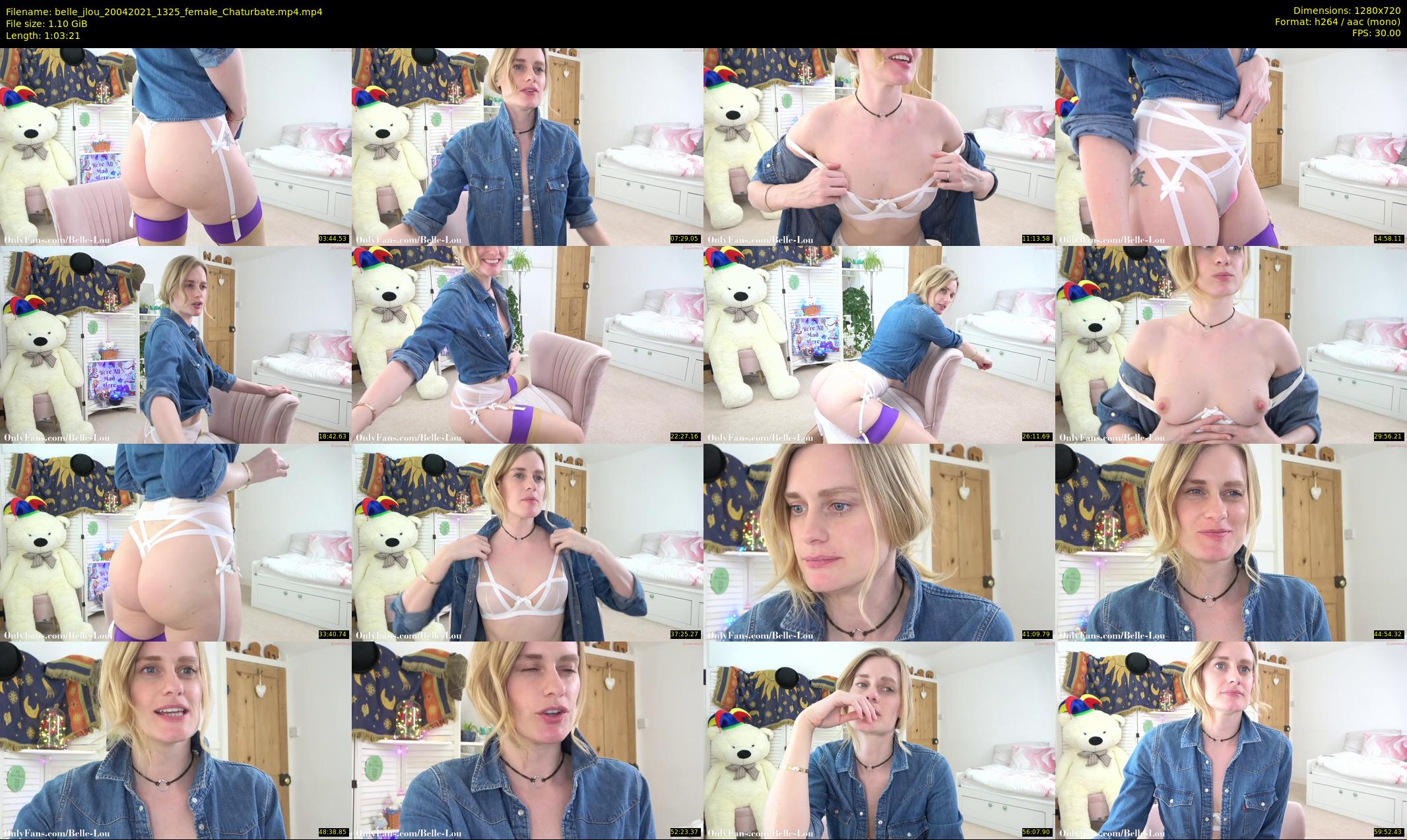 belle_jlou — 64 minute Chaturbate female cam show recording, 720p, Apr 20, 2021