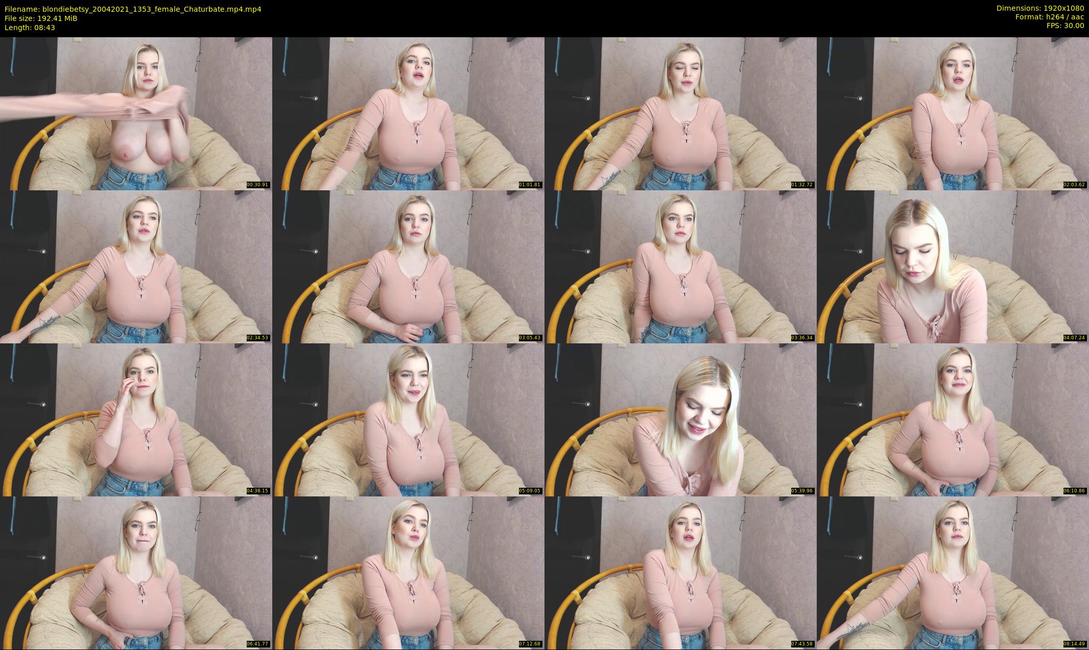 blondiebetsy — 9 minute Chaturbate female cam show recording, 1080p, Apr 20, 2021