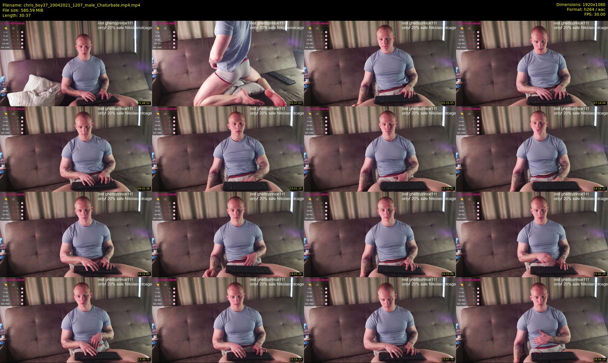 chris_boy37 — 31 minute Chaturbate male cam show recording, 1080p, Apr 20, 2021